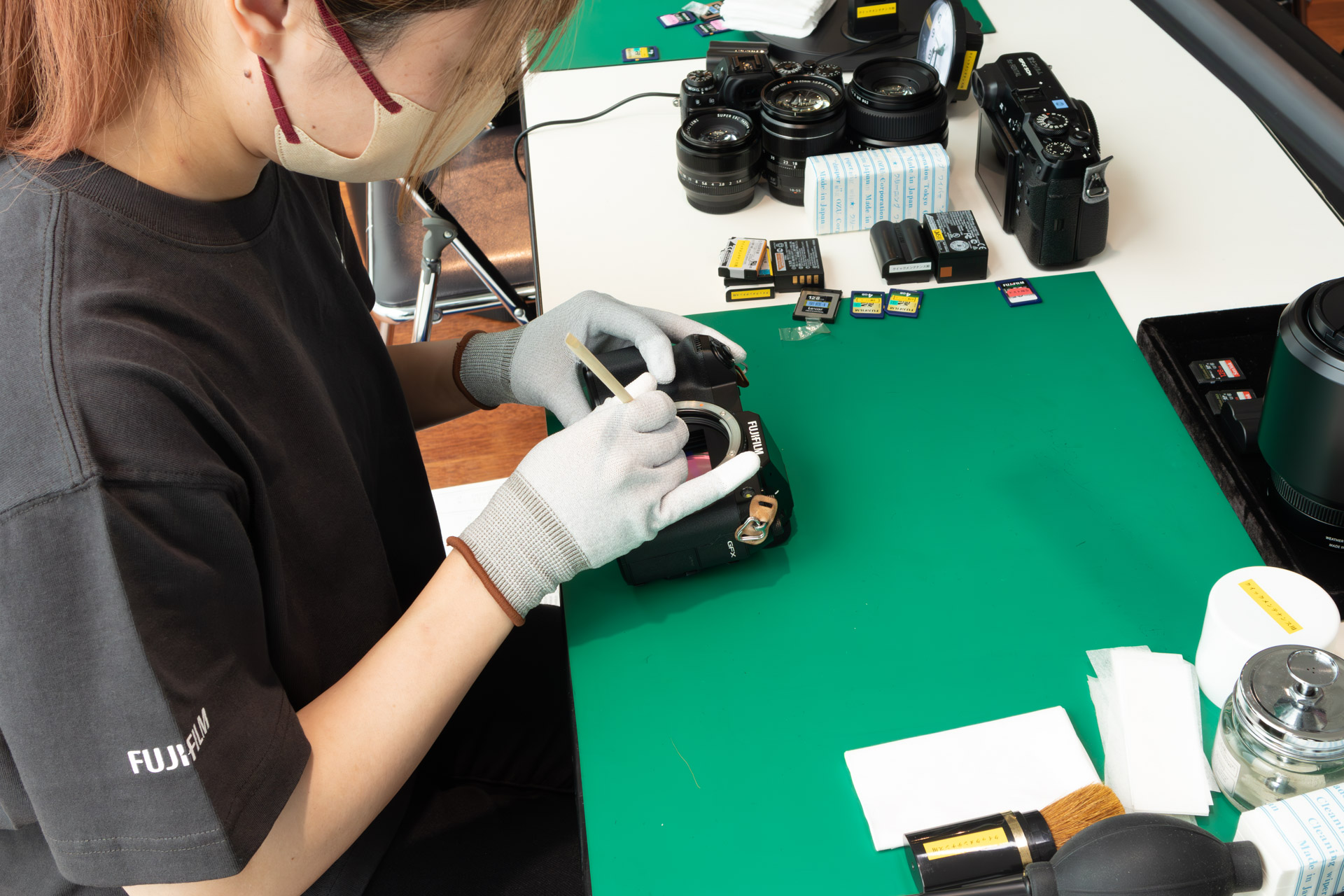 クイックリペアサービスではセンサークリーニングもしてもらえる。Xシリーズも対象