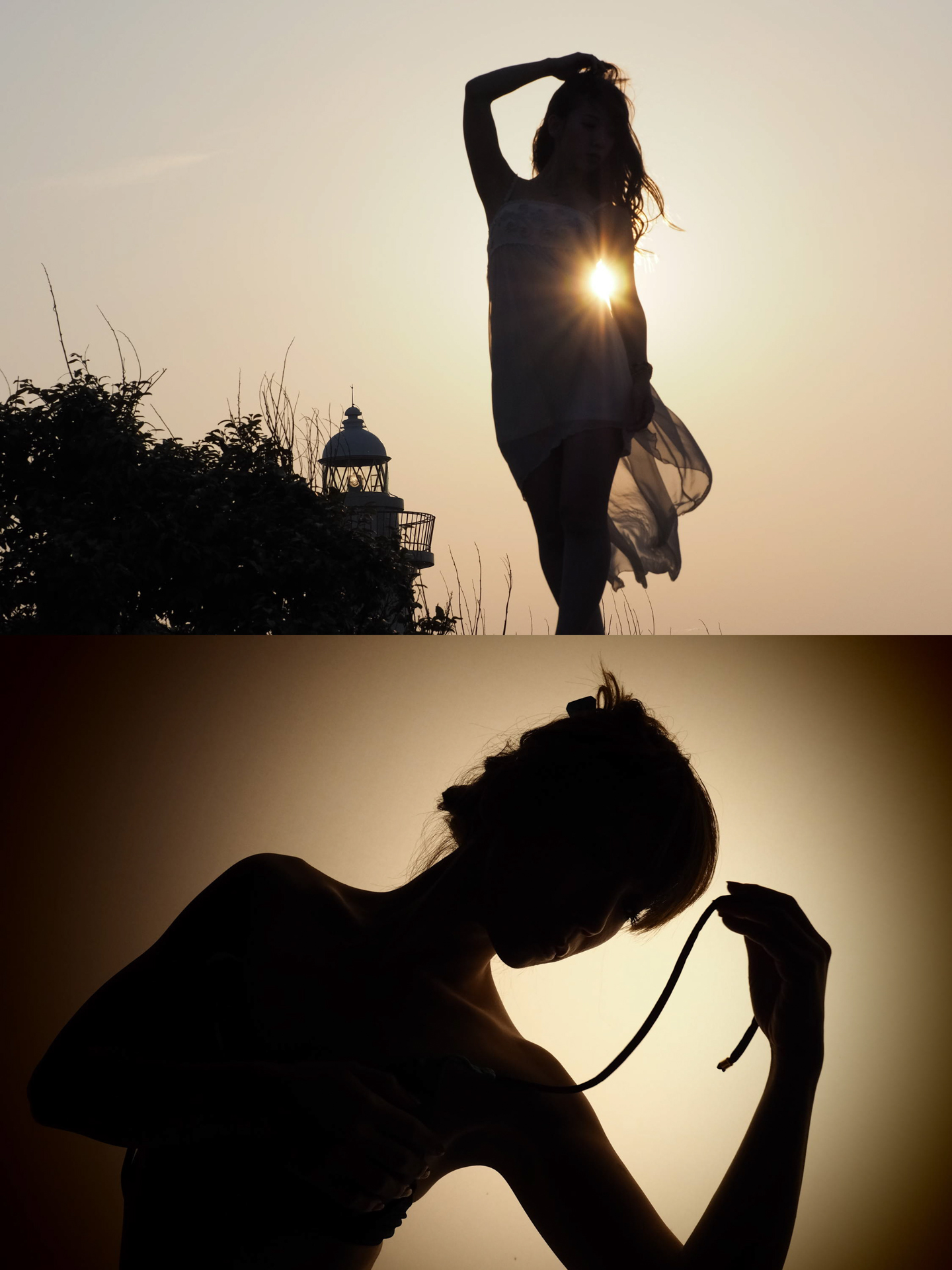 2016年撮影 タイトルの「シルエット」が感じられるカット（上）オリンパス E-M1／M.ZUIKO DIGITAL 17mm F1.8／絞り優先AE（F10、1/1,600秒、＋0.3EV）／ISO 400 （下）オリンパス PEN-F／M.ZUIKO DIGITAL ED 40-150mm F2.8 PRO／絞り優先AE（F3.2、1/200秒、−0.7EV）／ISO 800