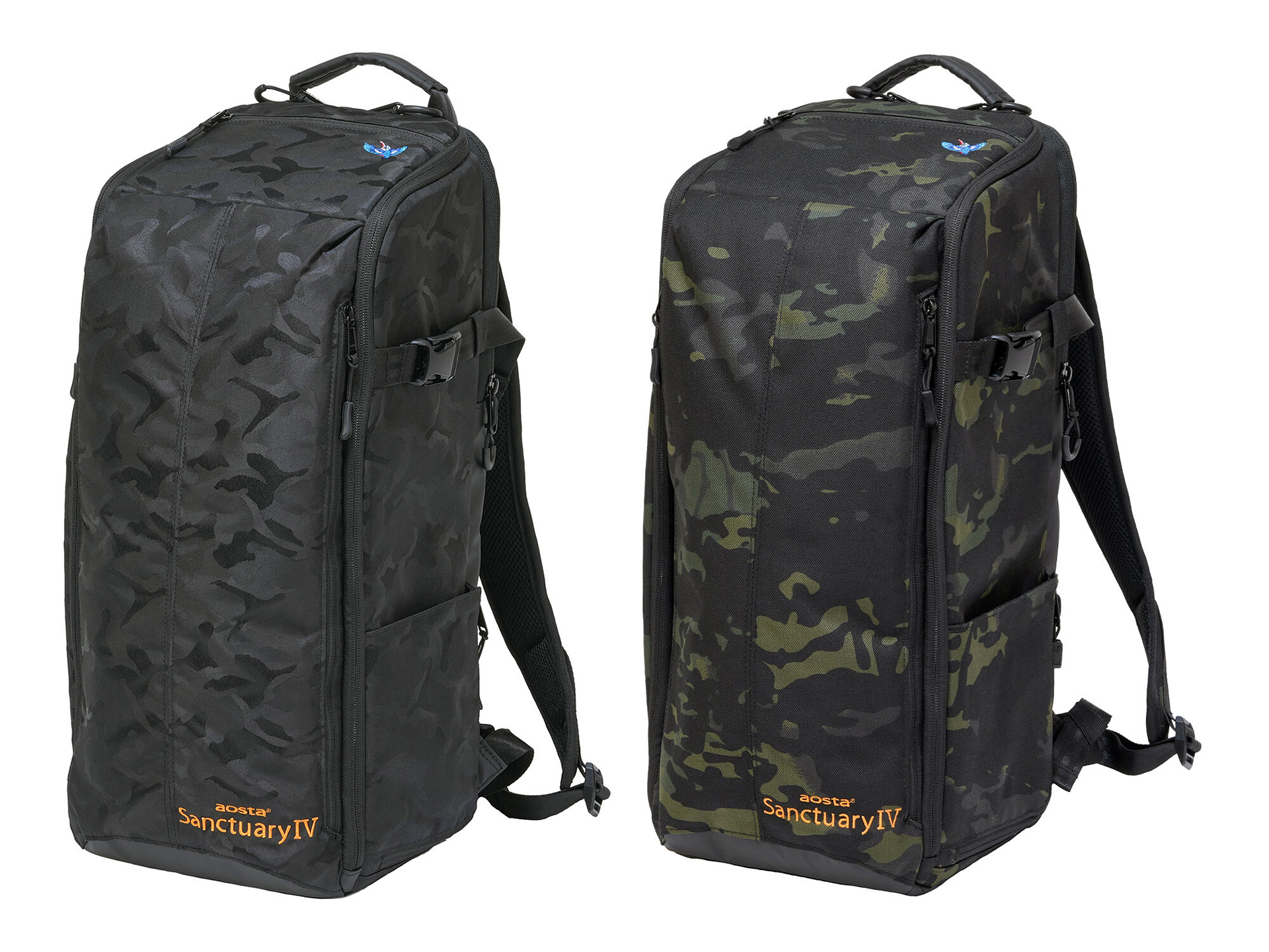 左：ブラックカモフラージュ、右：マルチカモフラージュ