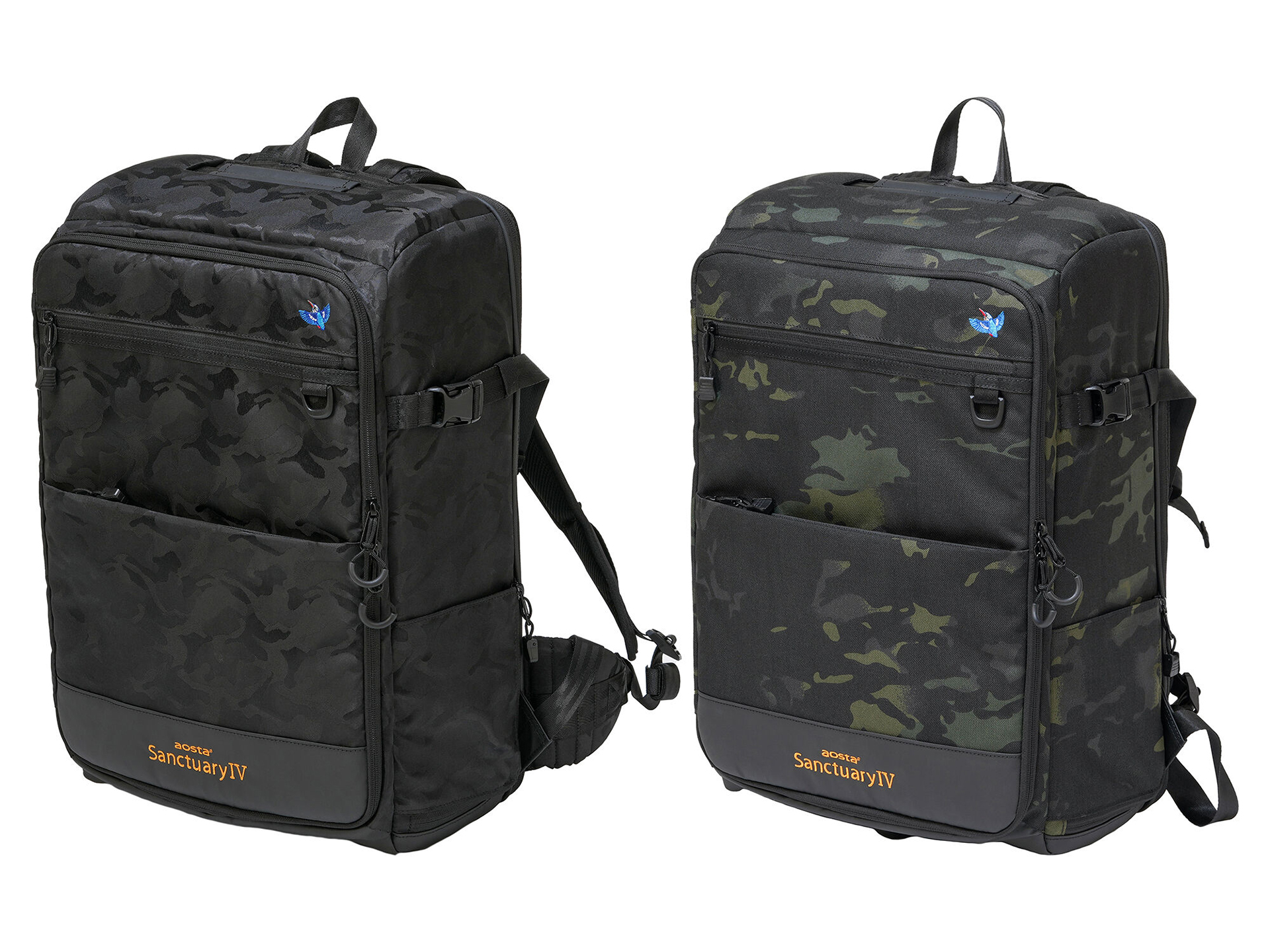 左：ブラックカモフラージュ、右：マルチカモフラージュ