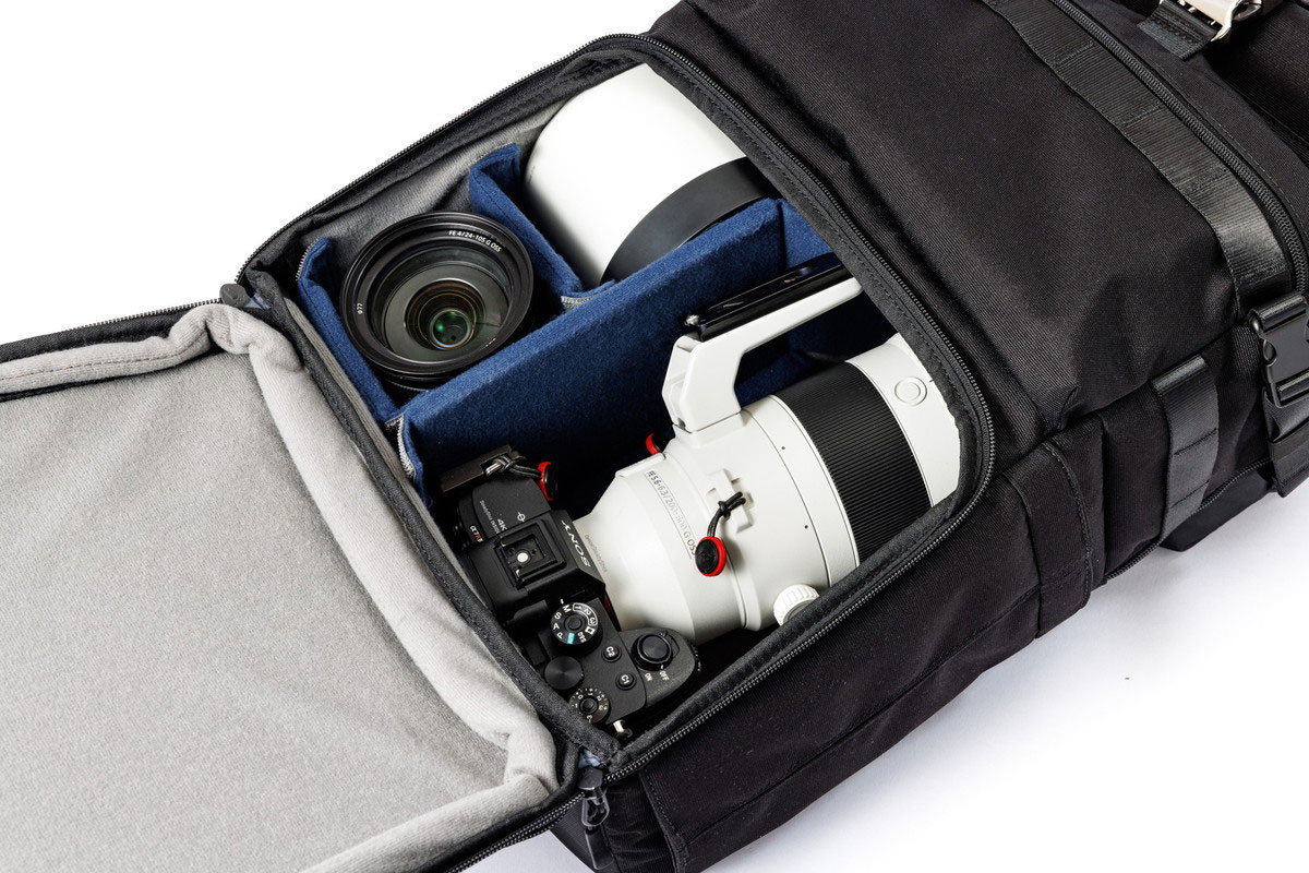 α7R IV＋FE 200-600mm F5.6-6.3 G OSS（フード付き）、FE 24-70mm F2.8 GM<span class="fnt-85">※エキスパンド拡張なし</span>