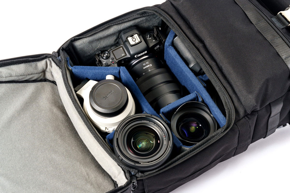 EOS R5＋RF24-70mm F2.8 L IS USM（フード付き）、RF70-200mm F2.8 L IS USM、RF15-35mm F2.8 L IS USM（フード付き）、RF10-20mm F4 L IS STM、EOS R7、RF85mm F2 MACRO IS STM<span class="fnt-85">※エキスパンド拡張あり</span>