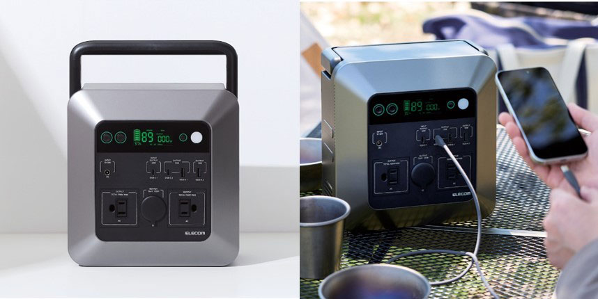 ポータブル電源「DE-P03BK」