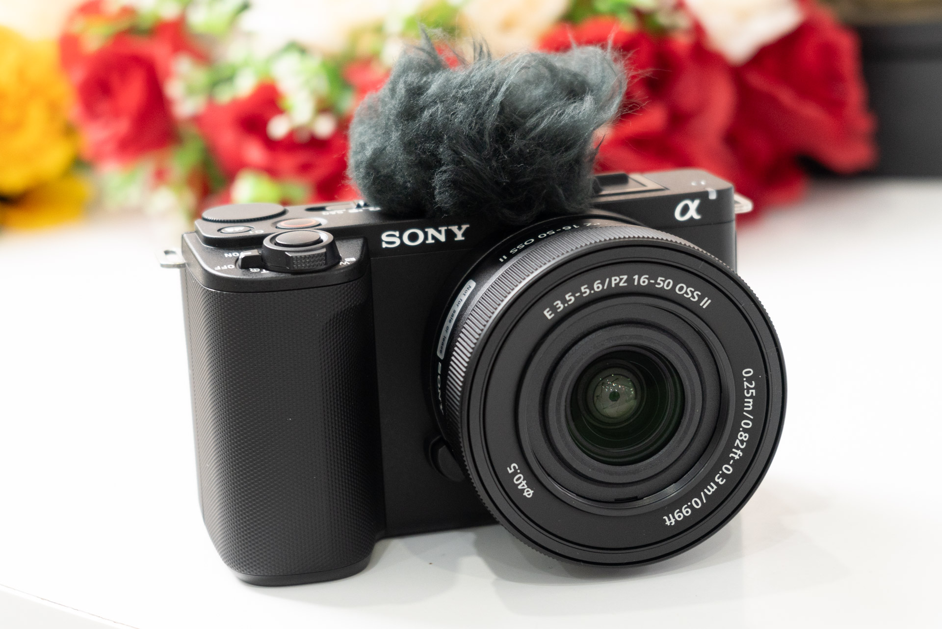 ウインドスクリーンを装着したところ