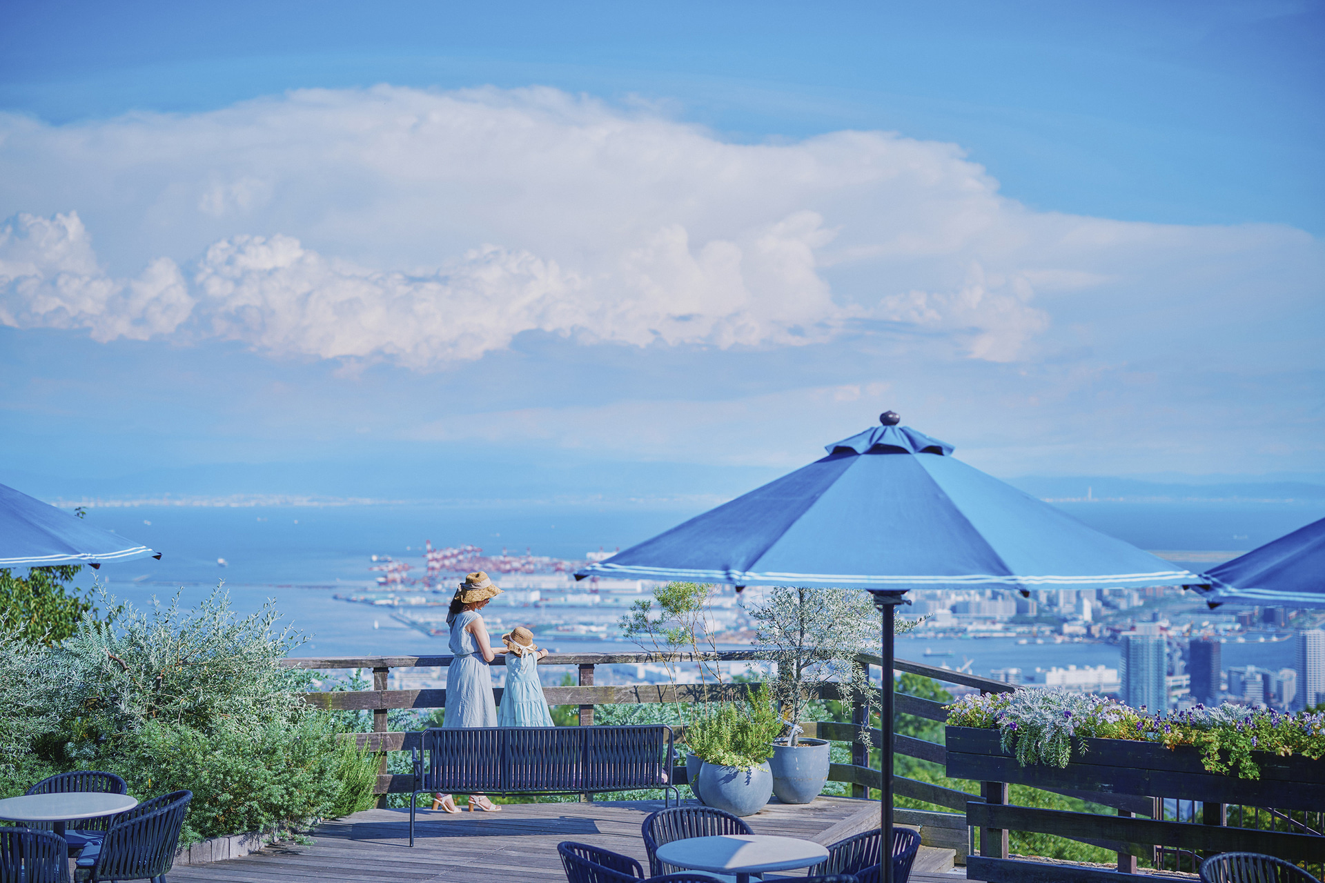 ザ・ヴェランダ神戸1Fテラス