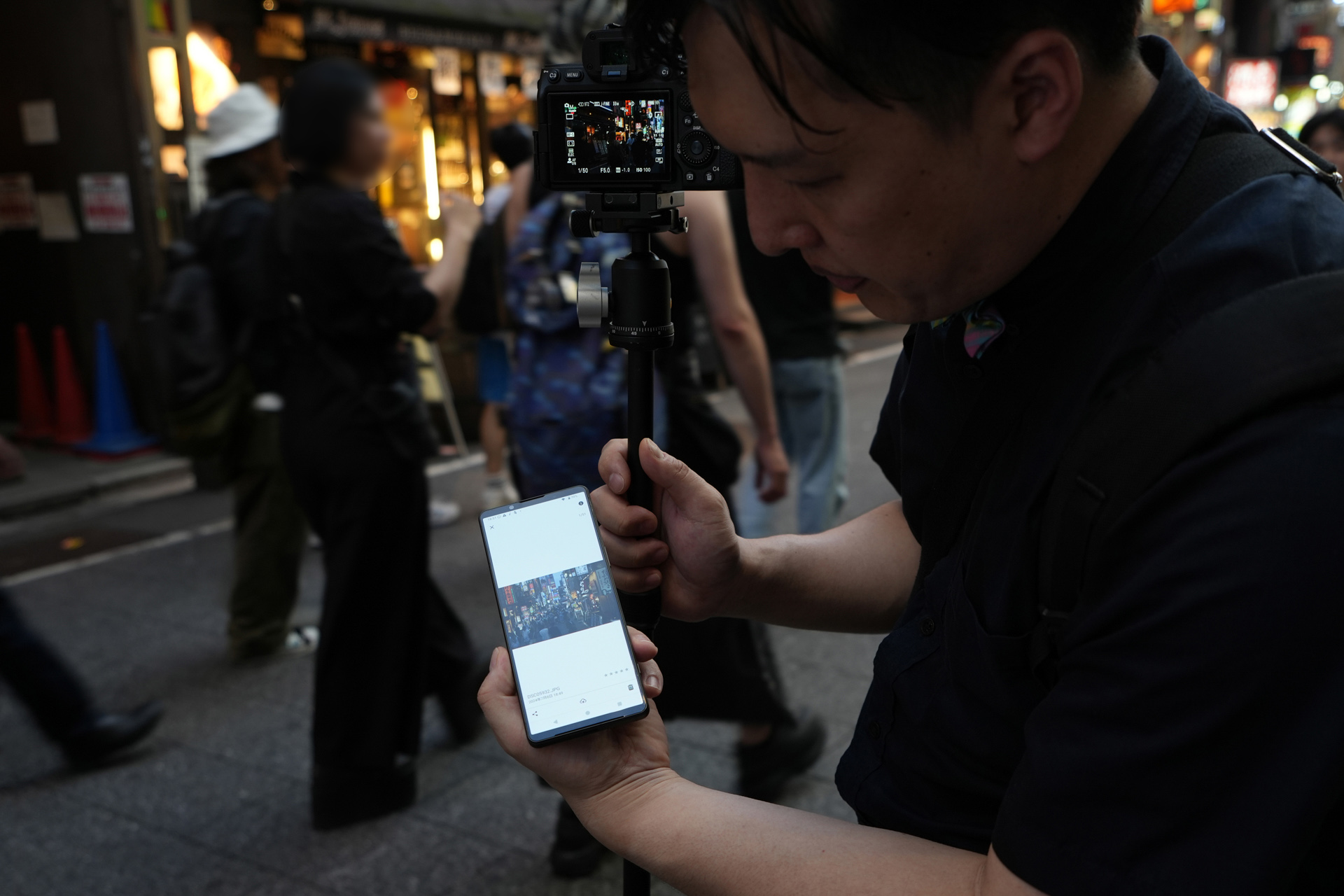 撮影するとスマートフォンで確認できる