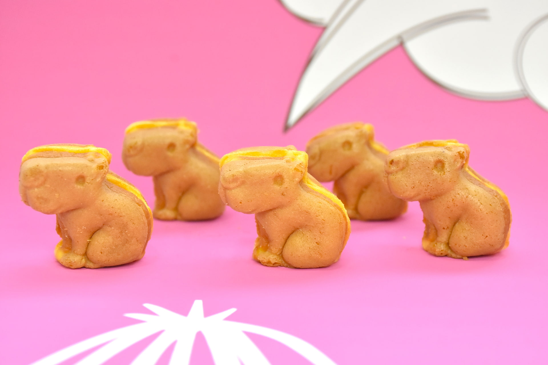 カピバラ人形焼き：8個600円、15個1,000円