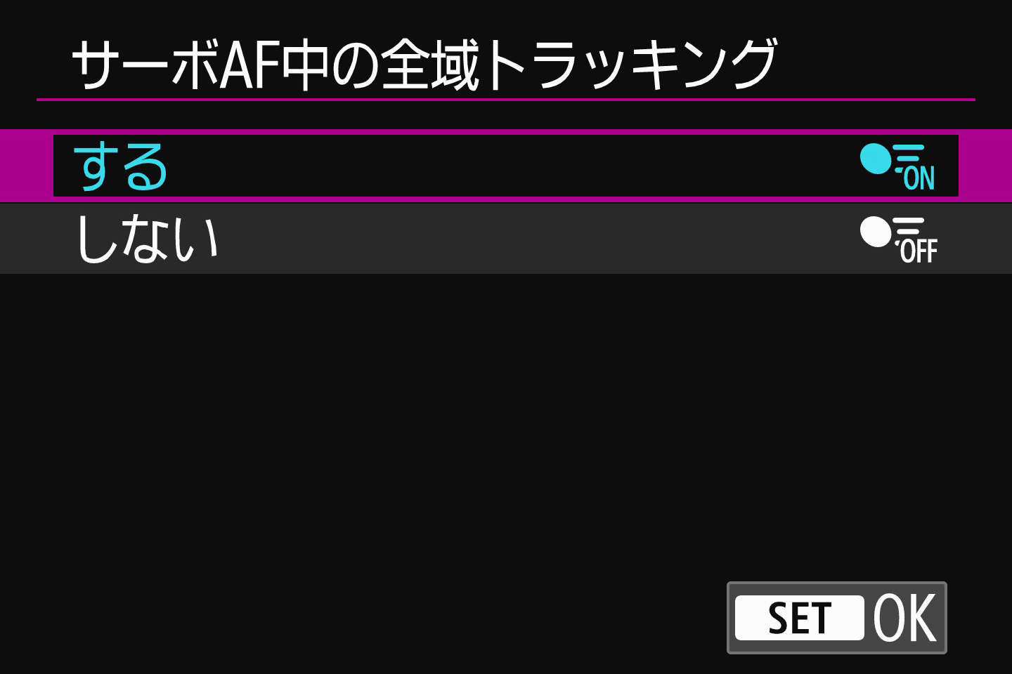 一度飛行機を検出したら画面内でトラッキングを続けられる設定が可能
