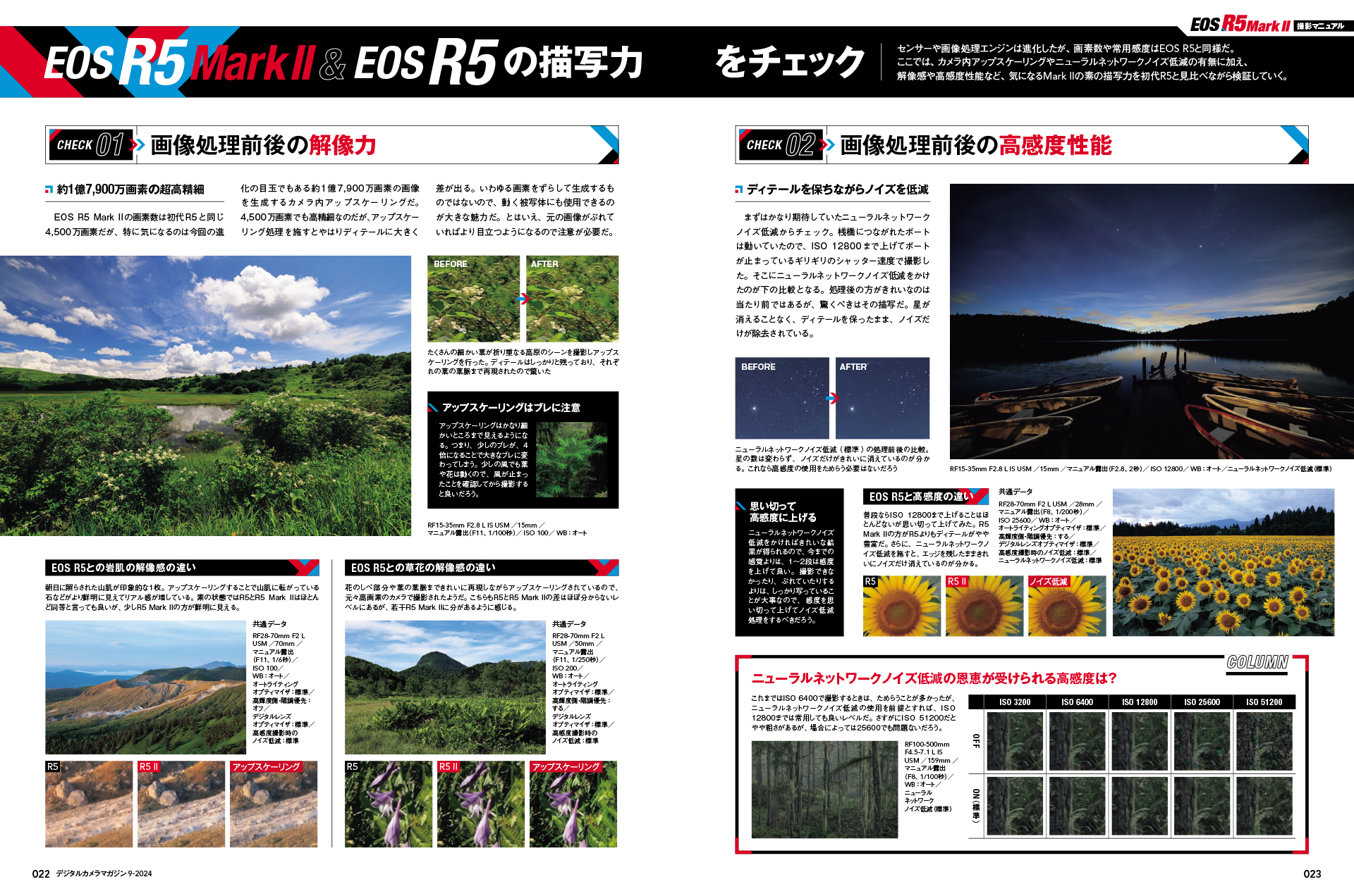 館野二朗がEOS R5 Mark IIとEOS R5との描写力の違いをチェック