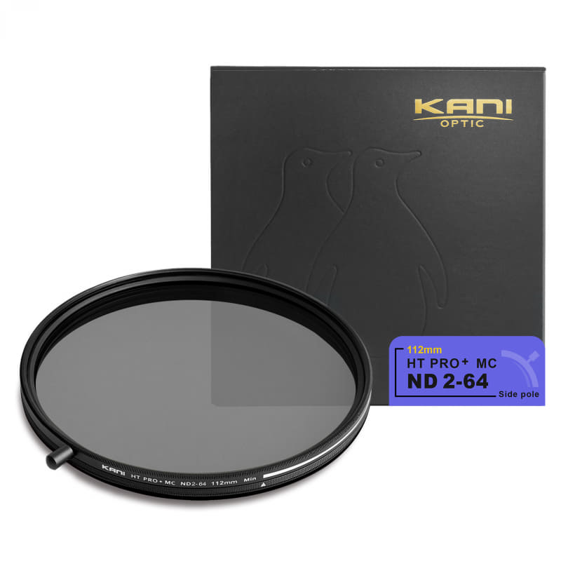 着脱式ノブ”付きのKANI可変NDフィルターに、55mm径と112mm径が追加