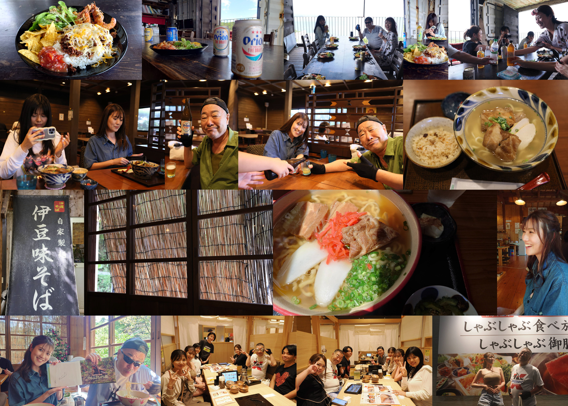 普段混んでて入れないお店に入れたり、INN STUDIO（コンテナのスタジオ）でご飯を作っていただいたり、美味しいそば屋やしゃぶしゃぶ食べ放題に