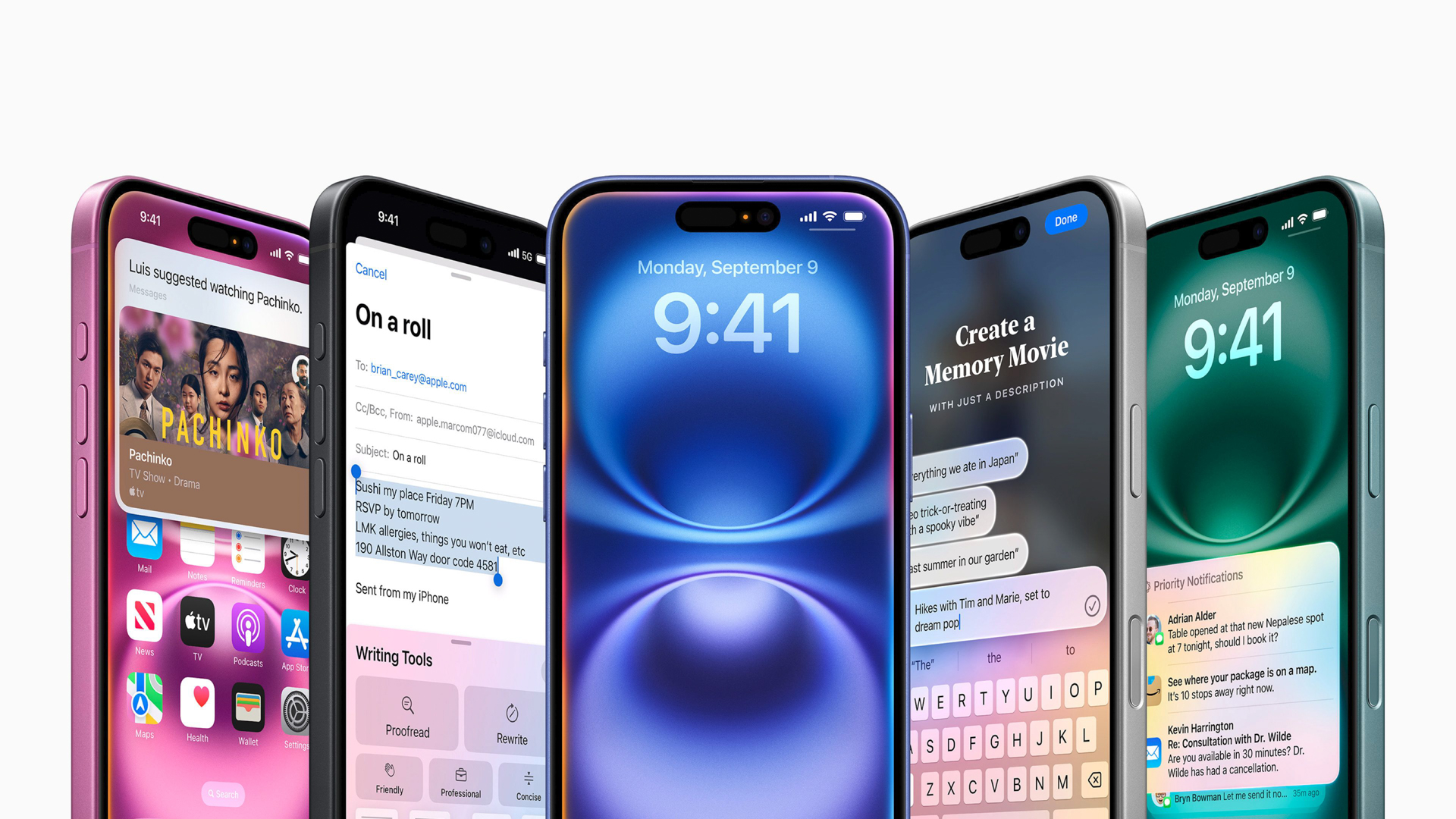 9月20日に発売されるiPhone 16シリーズ