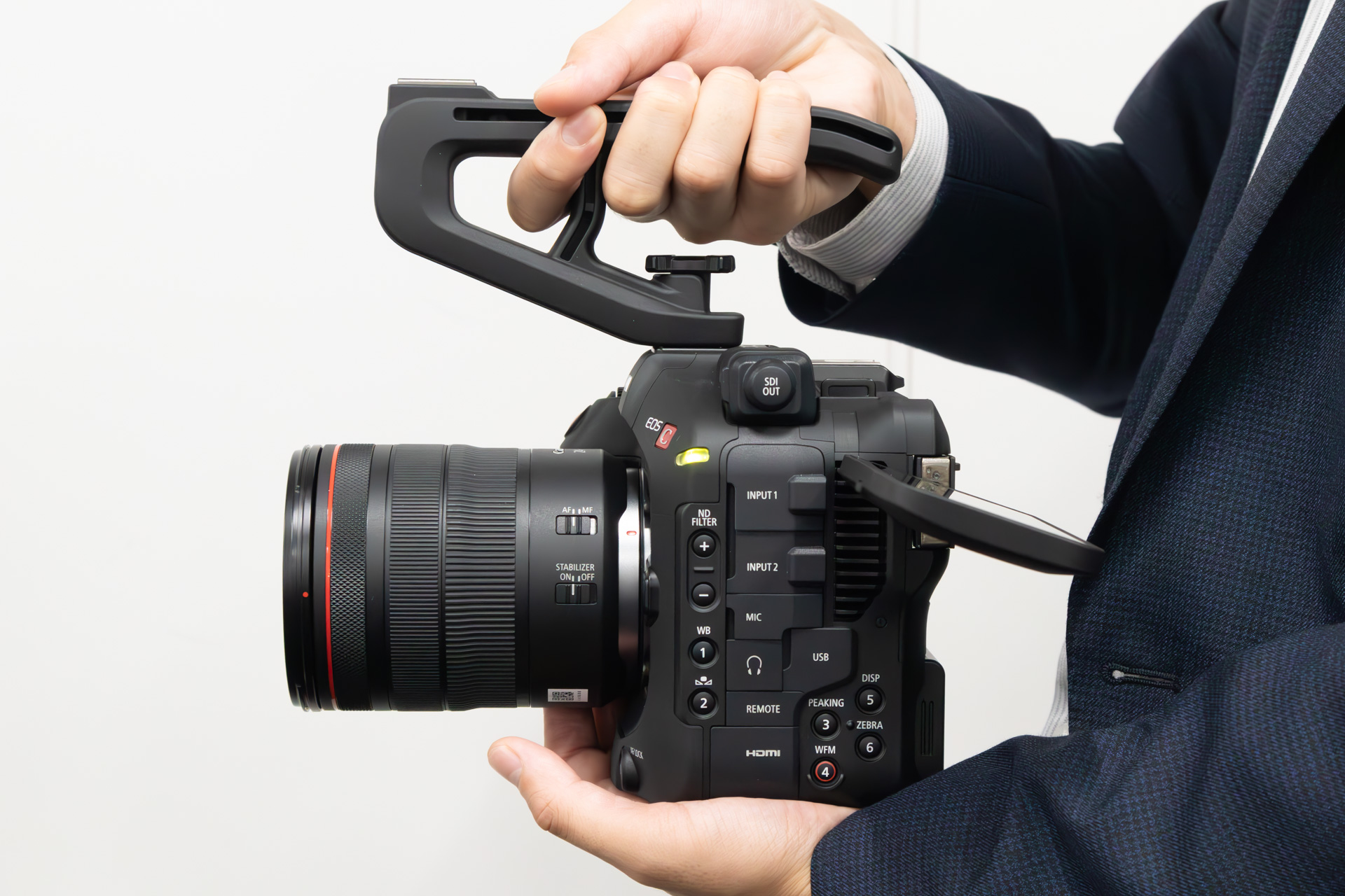 ハンドルユニットを装着したところ