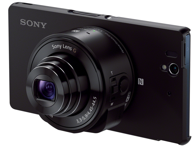 Xperia Z用専用アタッチメントケースの使用例