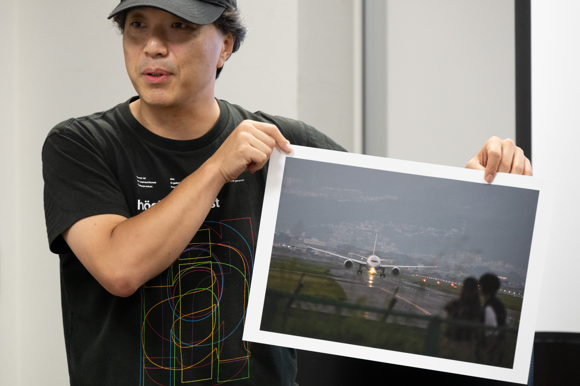 別所さんも自身の作品をプリントして披露した