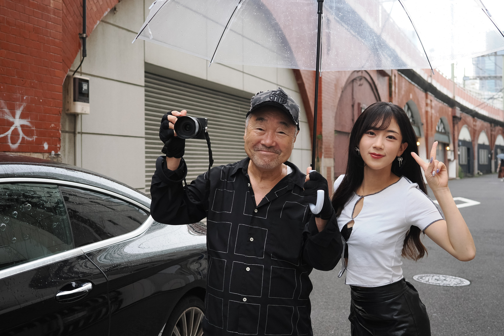 最後の最後に小雨が降ってきたが、無事に撮影終了！ さなちゃんありがとう