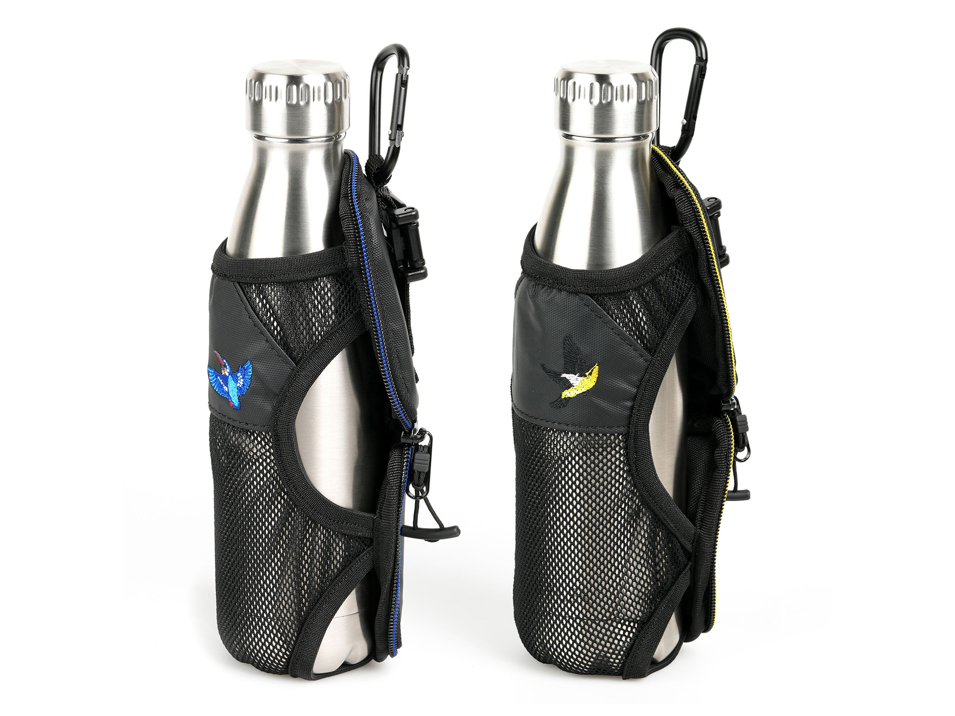 左からカワセミブルー、キビタキイエロー