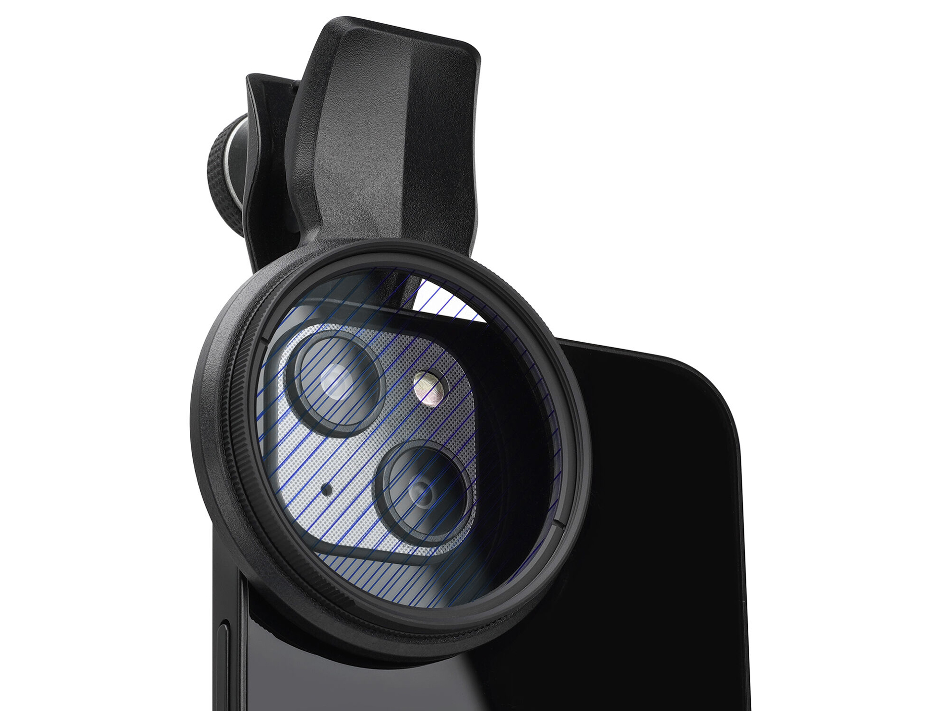 EXAPRO フィルタークリップ＋アナモフレアフィルター ブルー セット