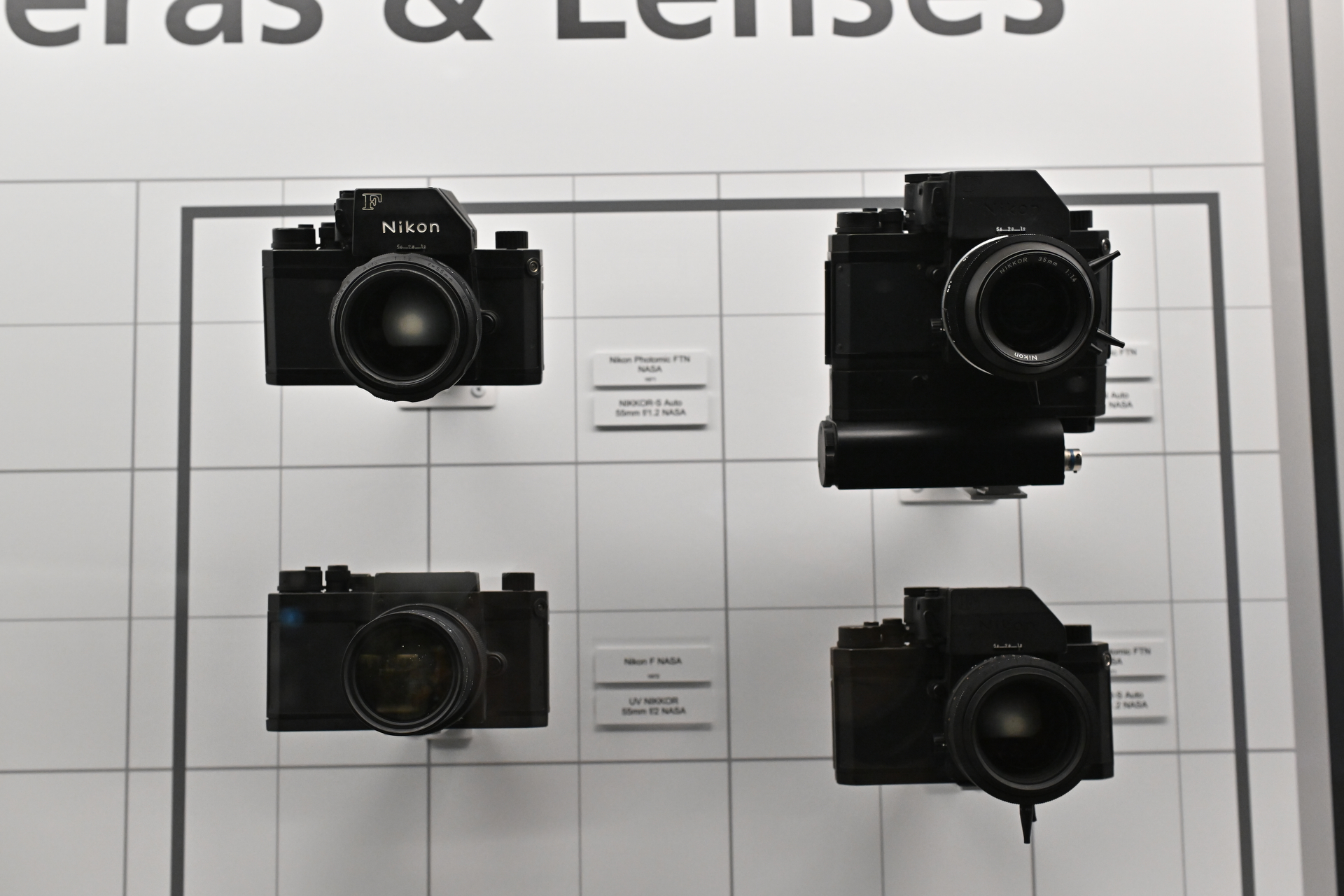 NASAに提供したモデルなども展示する