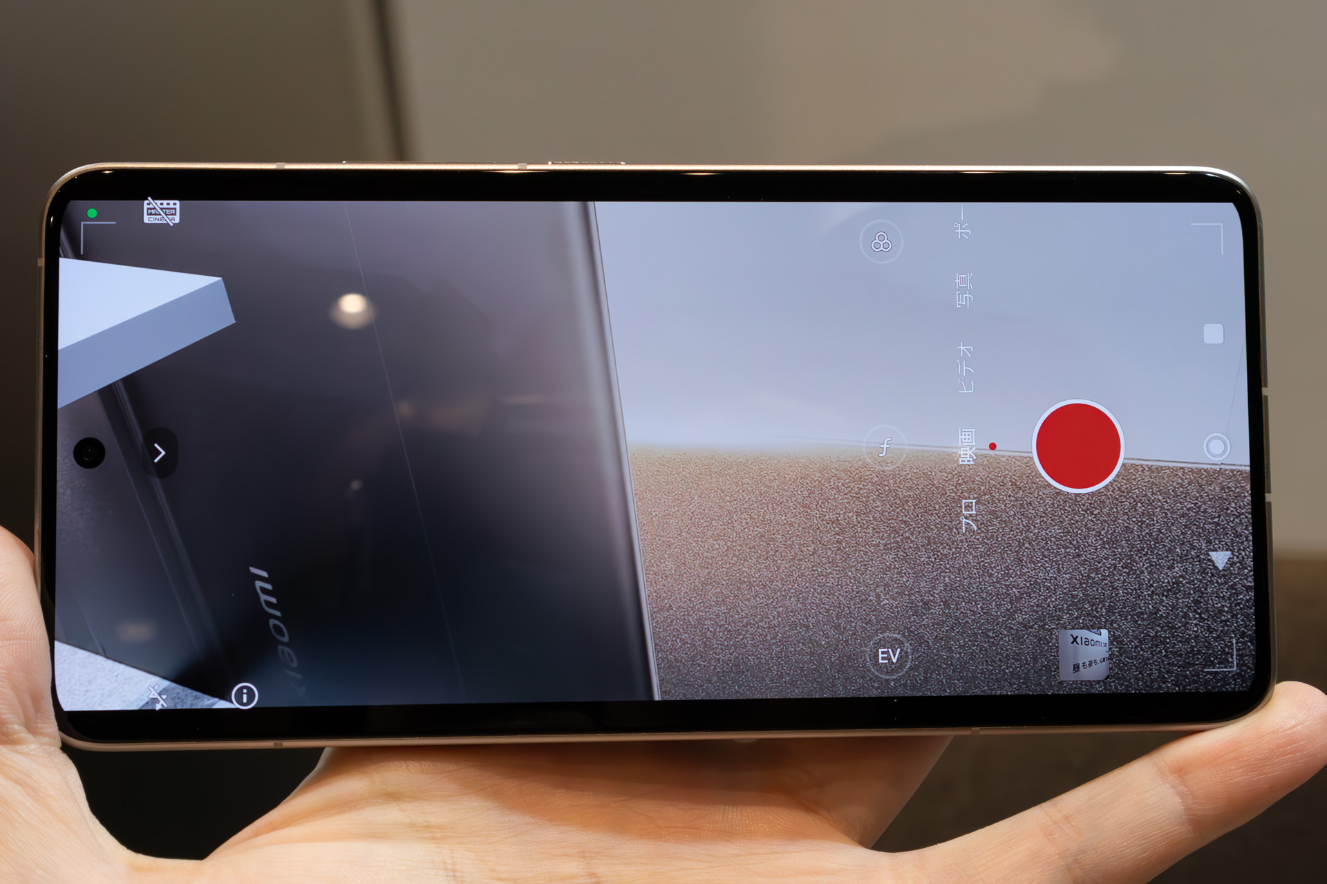 「映画」の画面