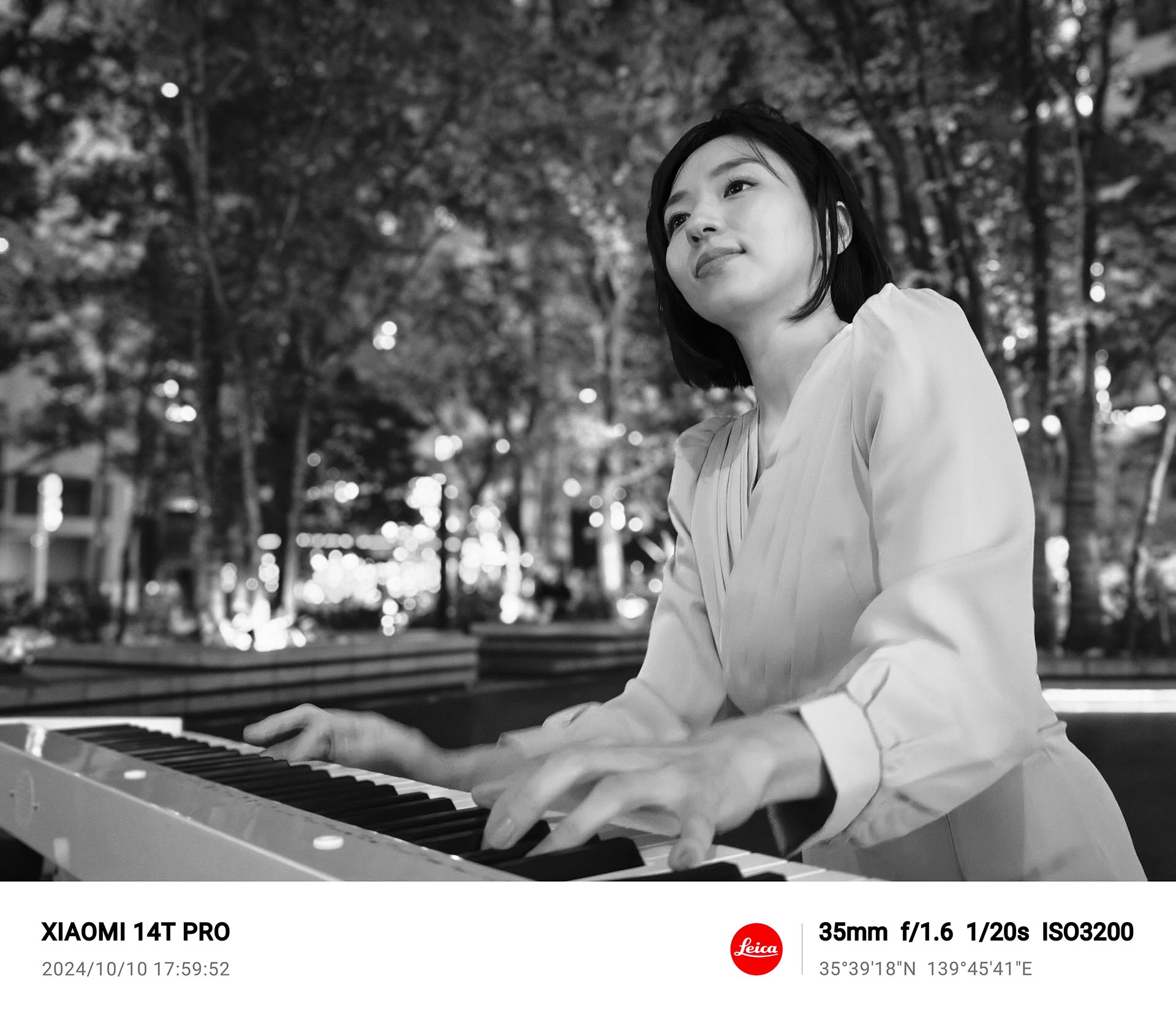 同じシーンでライカのモノクロフィルター（ハイコントラスト）を使った。露出はオートだが、ちょうど良い雰囲気になっている