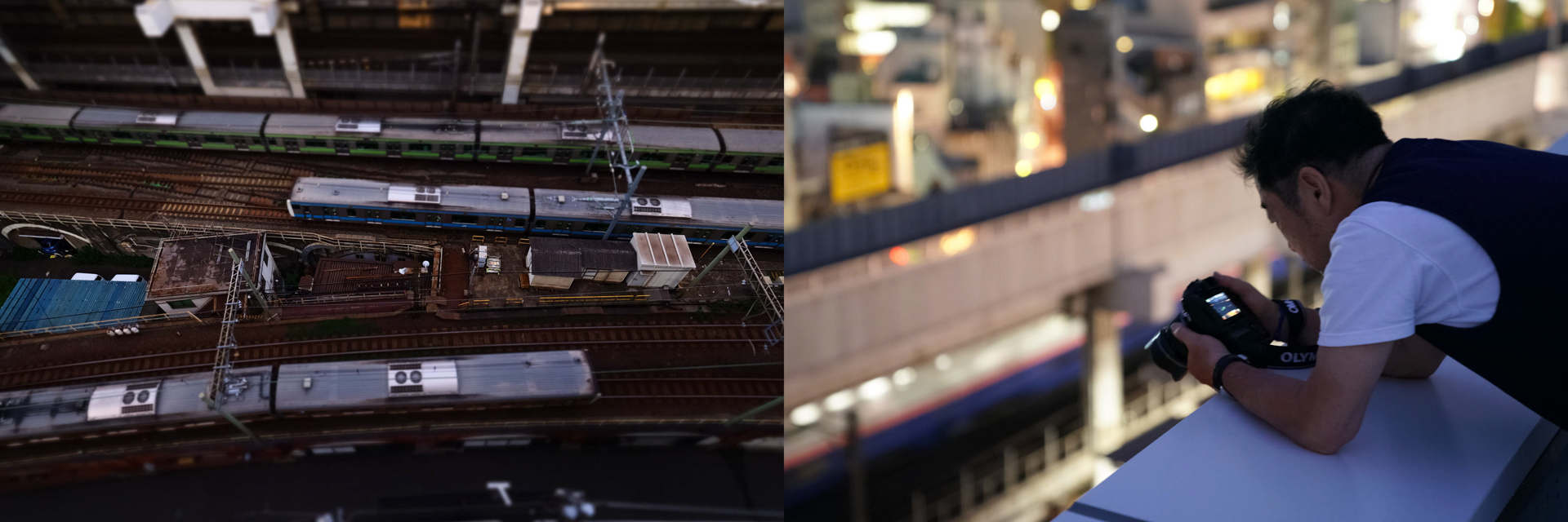 （左）OLYMPUS E-M1 Mark II／M.ZUIKO DIGITAL ED 7-14mm F2.8 PRO／絞り優先AE（F4.5、1/160秒、−1.3EV）／ISO 200／アートフィルター ジオラマ