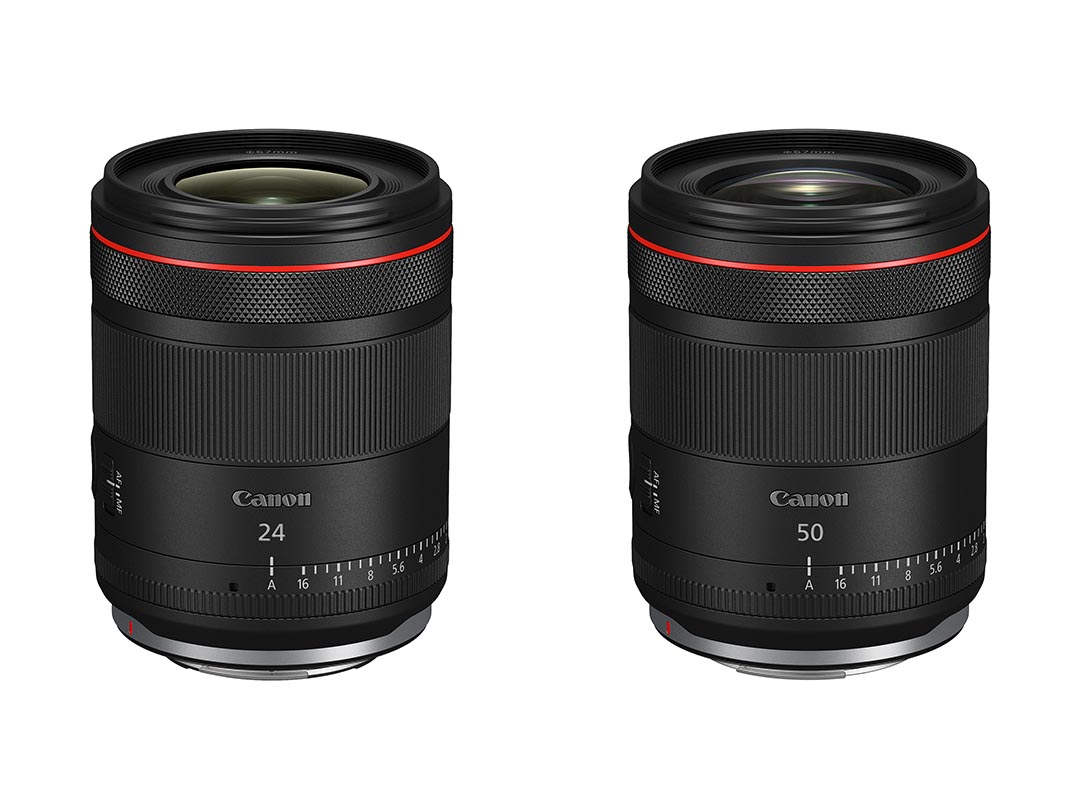 <a href="https://personal.canon.jp/product/camera/rf/rf24-f14lv">RF24mm F1.4 L VCM</a>、<a href="https://personal.canon.jp/product/camera/rf/rf50-f14lv">RF50mm F1.4 L VCM</a>