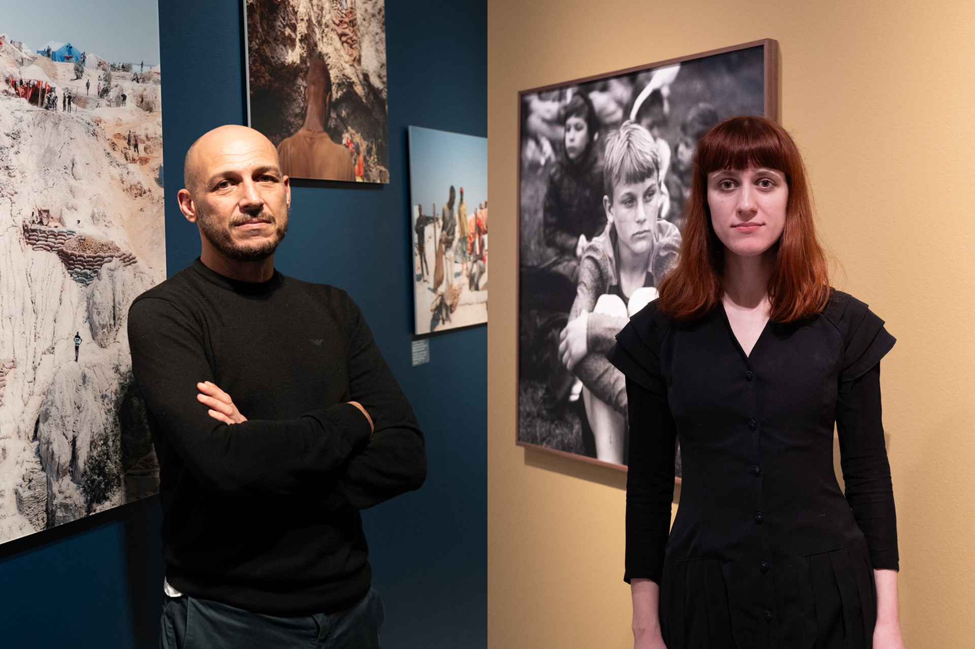 （左から）一般部門受賞のダビデ・モンテレオネ氏、新人部門受賞のマリア・グツ氏