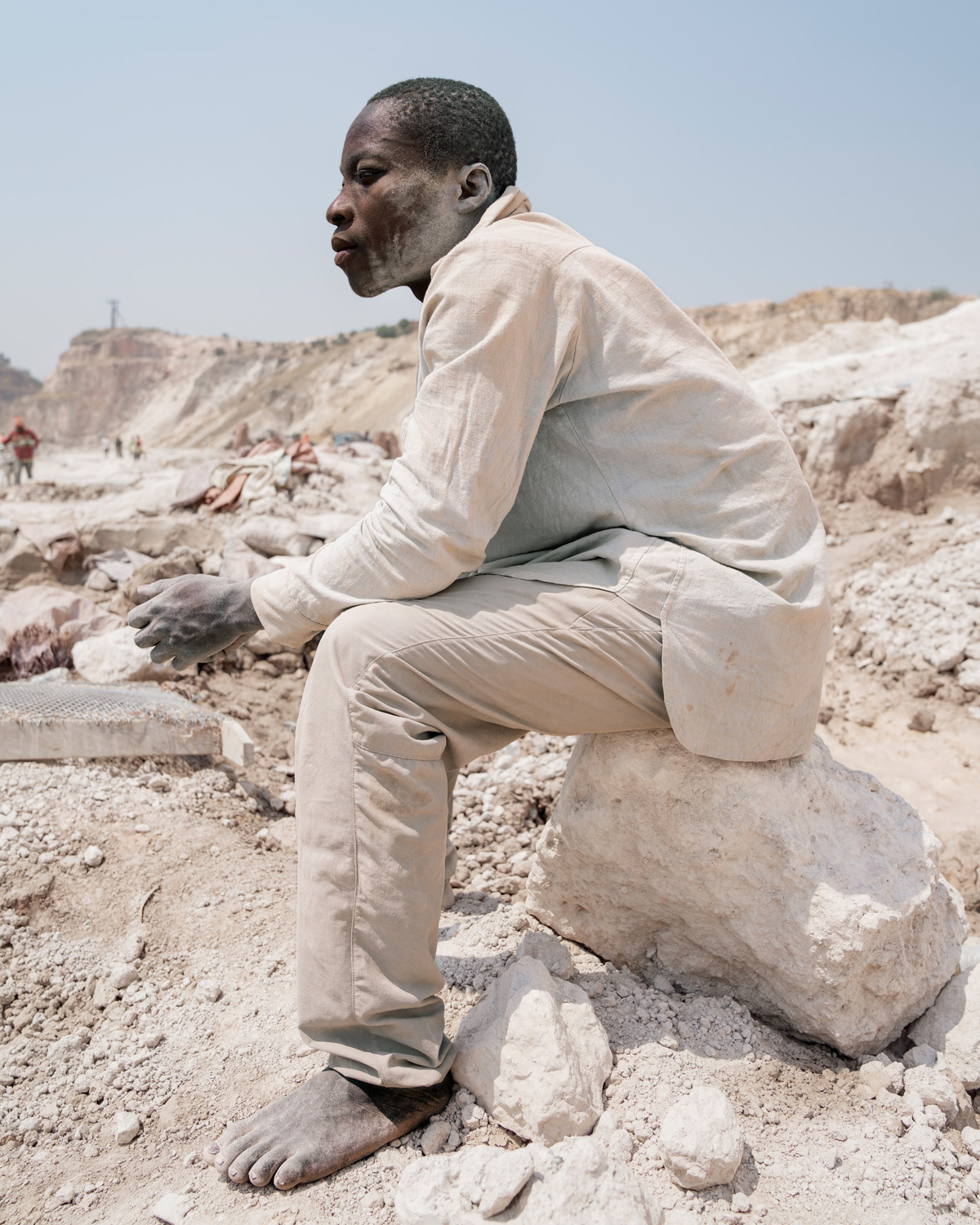 Davide Monteleone<br>Cobalt mining. Portrait of a miner, Kolwezi, Democratic Republic of the Congo (DRC) 2023<br>from the series Critical Minerals – Geography of Energy<br>© Davide Monteleone/LOBA 2024