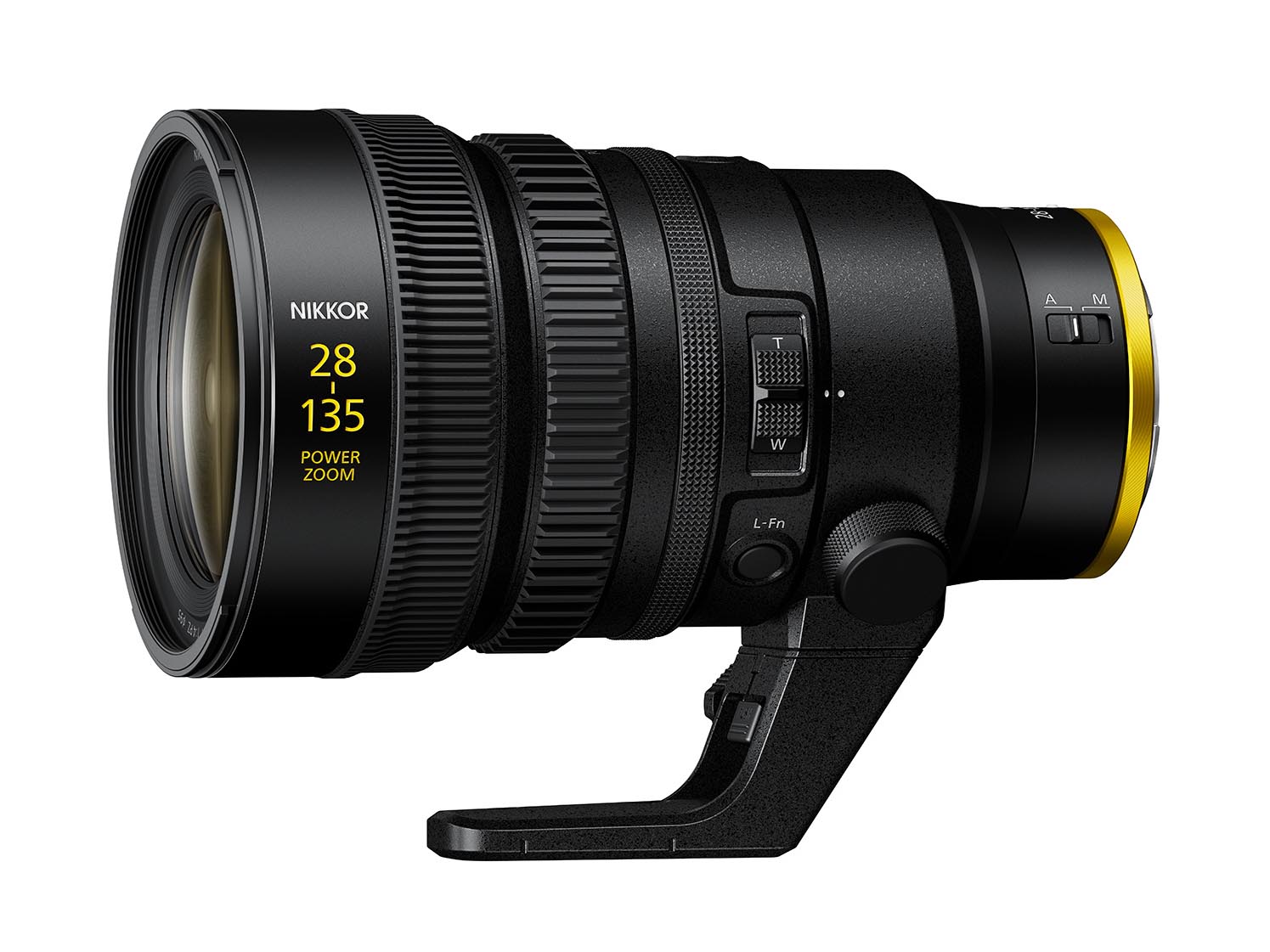 NIKKOR Z 28-135mm f/4 PZ。市販する製品と外観が異なる可能性がある