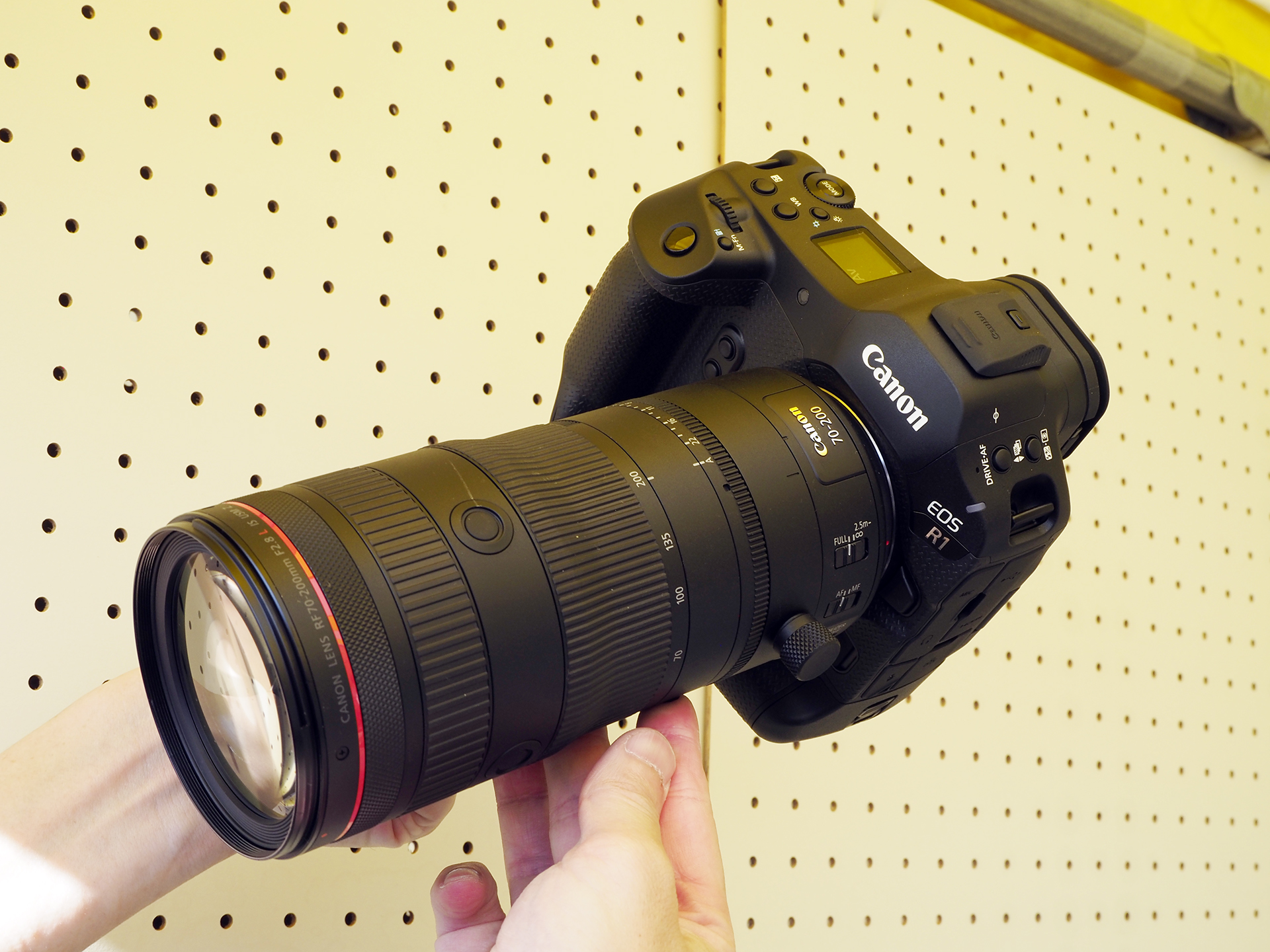 11月に発売を予定する「EOS R1」もタッチ＆トライ用として用意