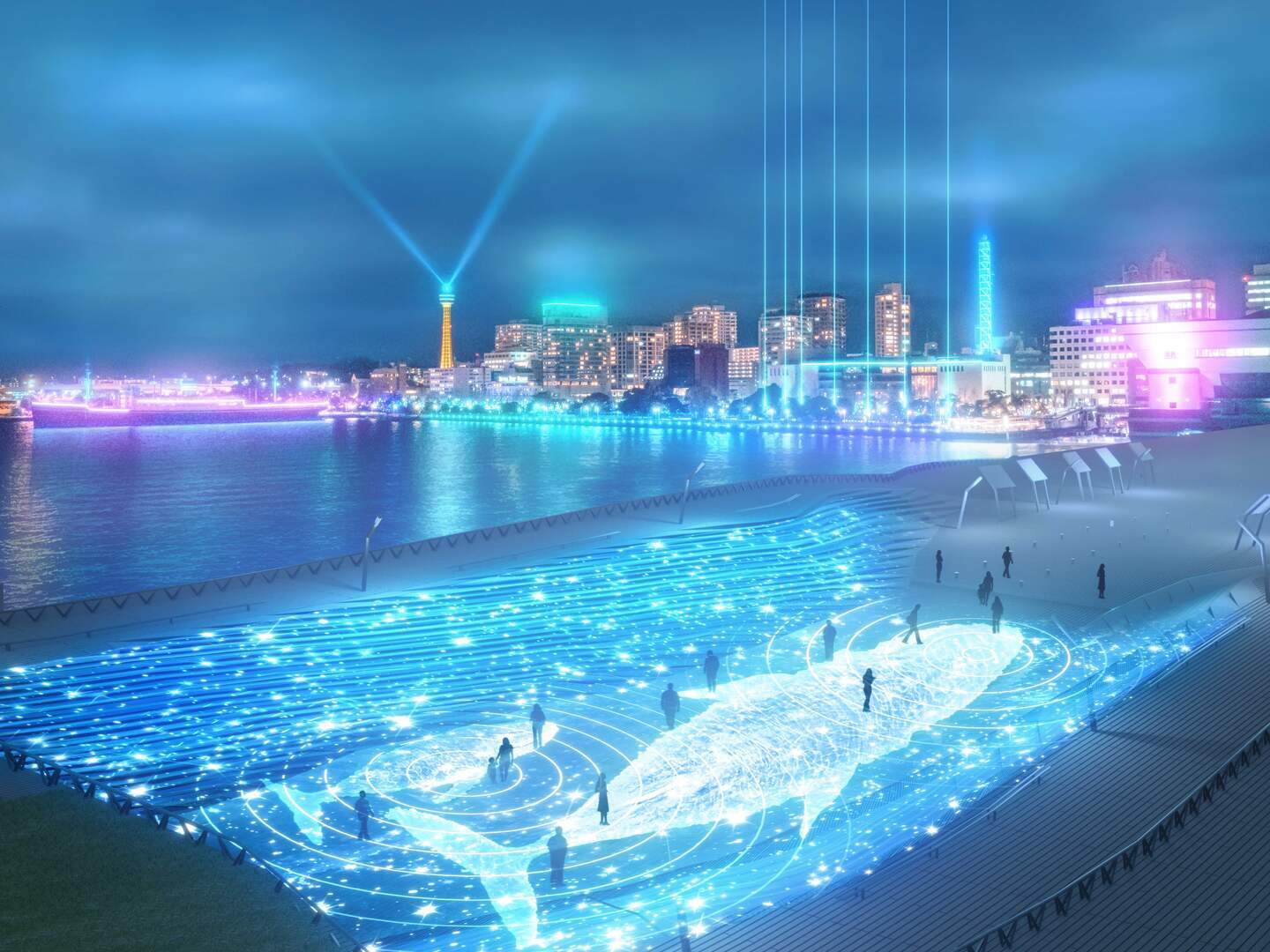 プロジェクションマッピング「くじら座」