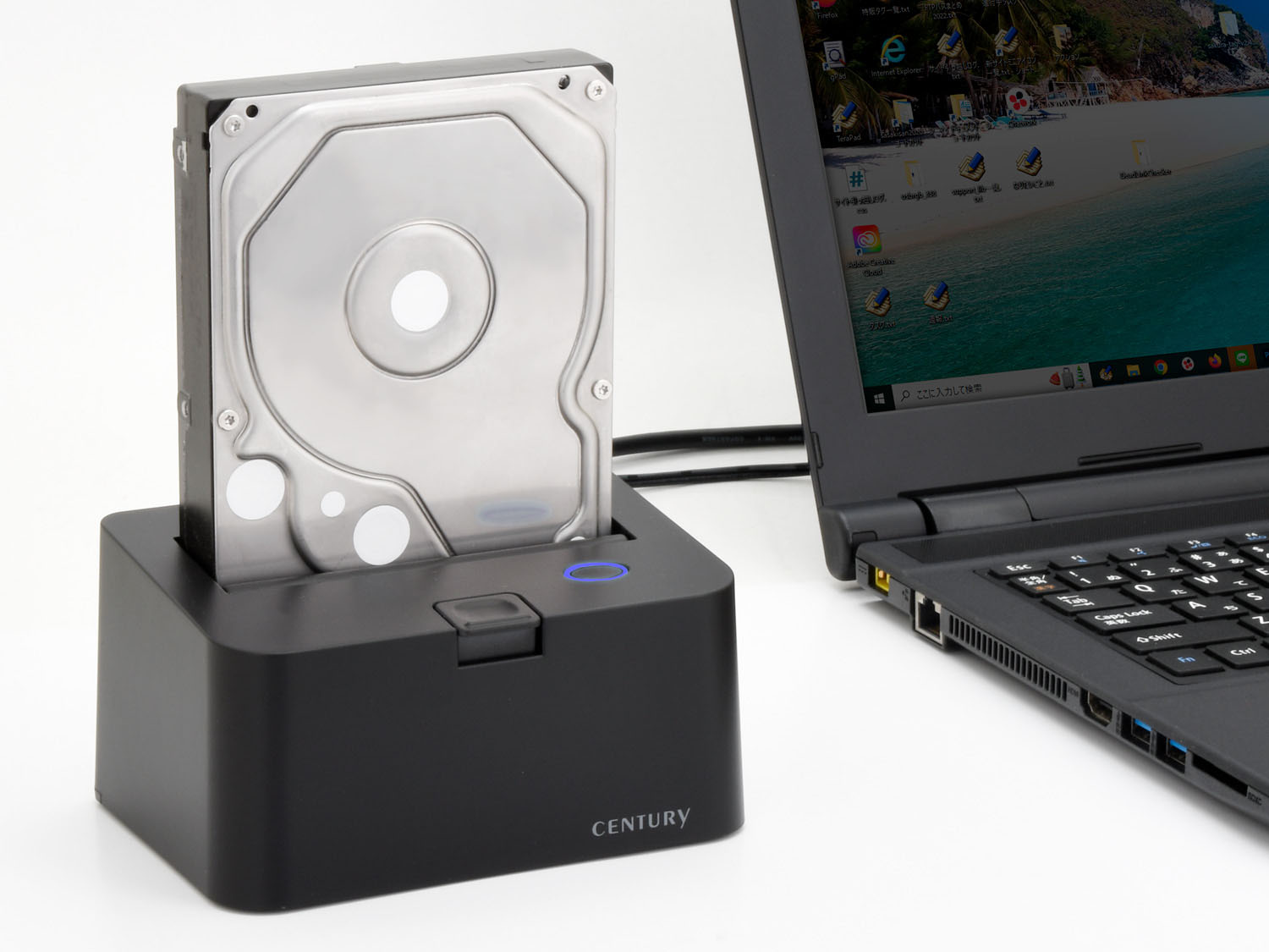 HDDを接続した例