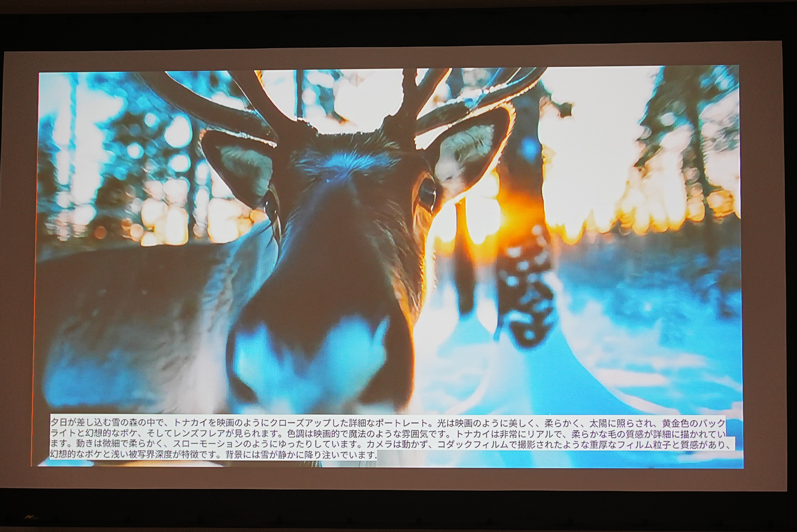 Adobe Firefly Video Modelで生成された動画。テキストから生成されている