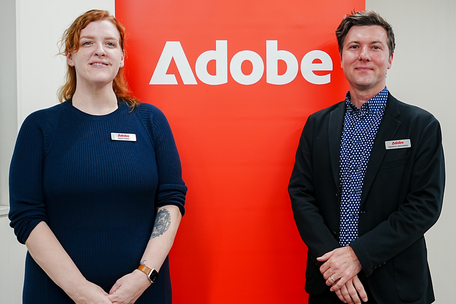 米Adobeのプロビデオ シニアプロダクトマーケティングマネージャーのカイリー・ペニャ氏（左）とPremiere Proプリンシパルプロダクトマネージャーのフランシス・クロスマン氏