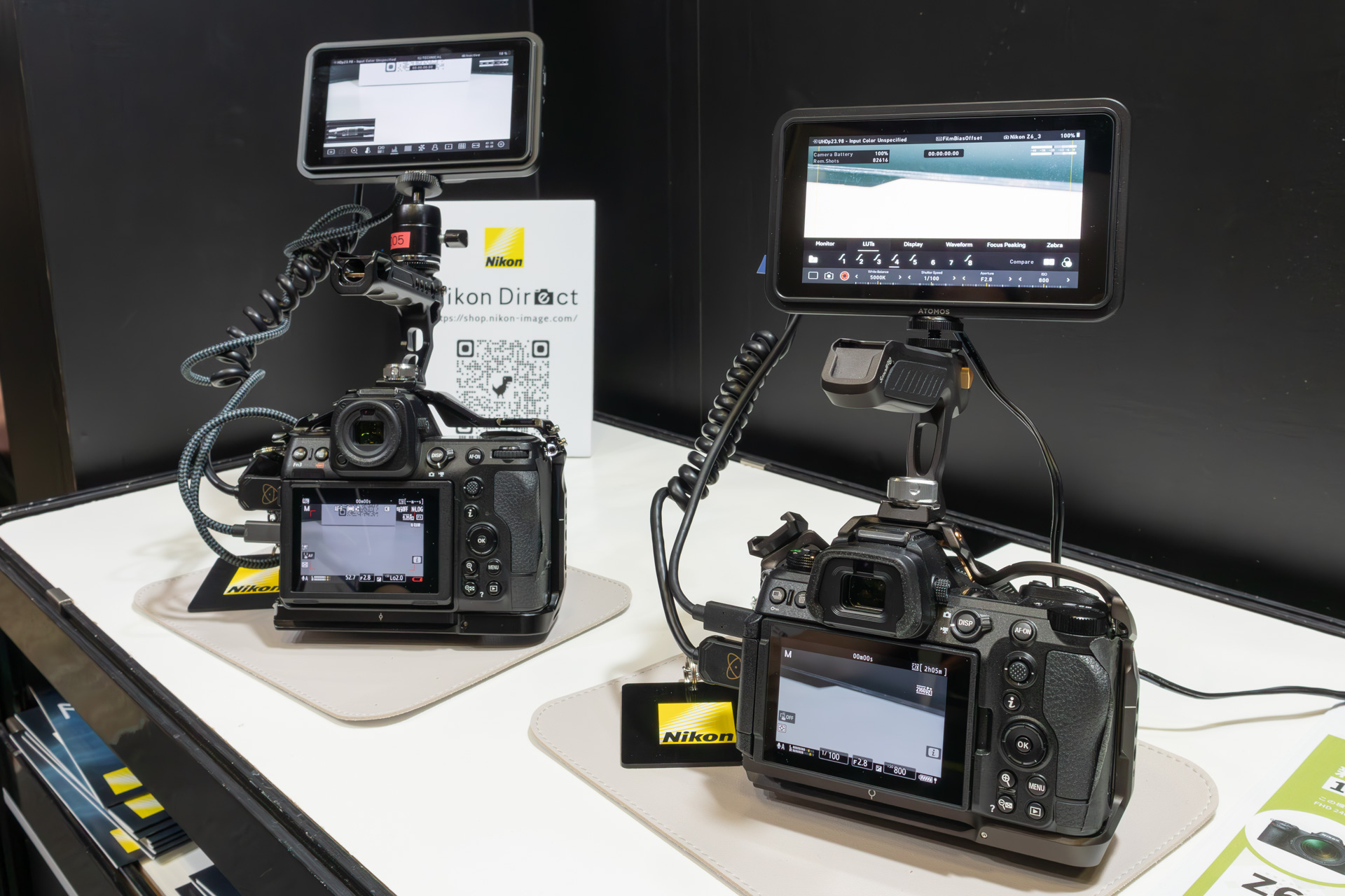 外付けモニターでLUTの効果を確認できる