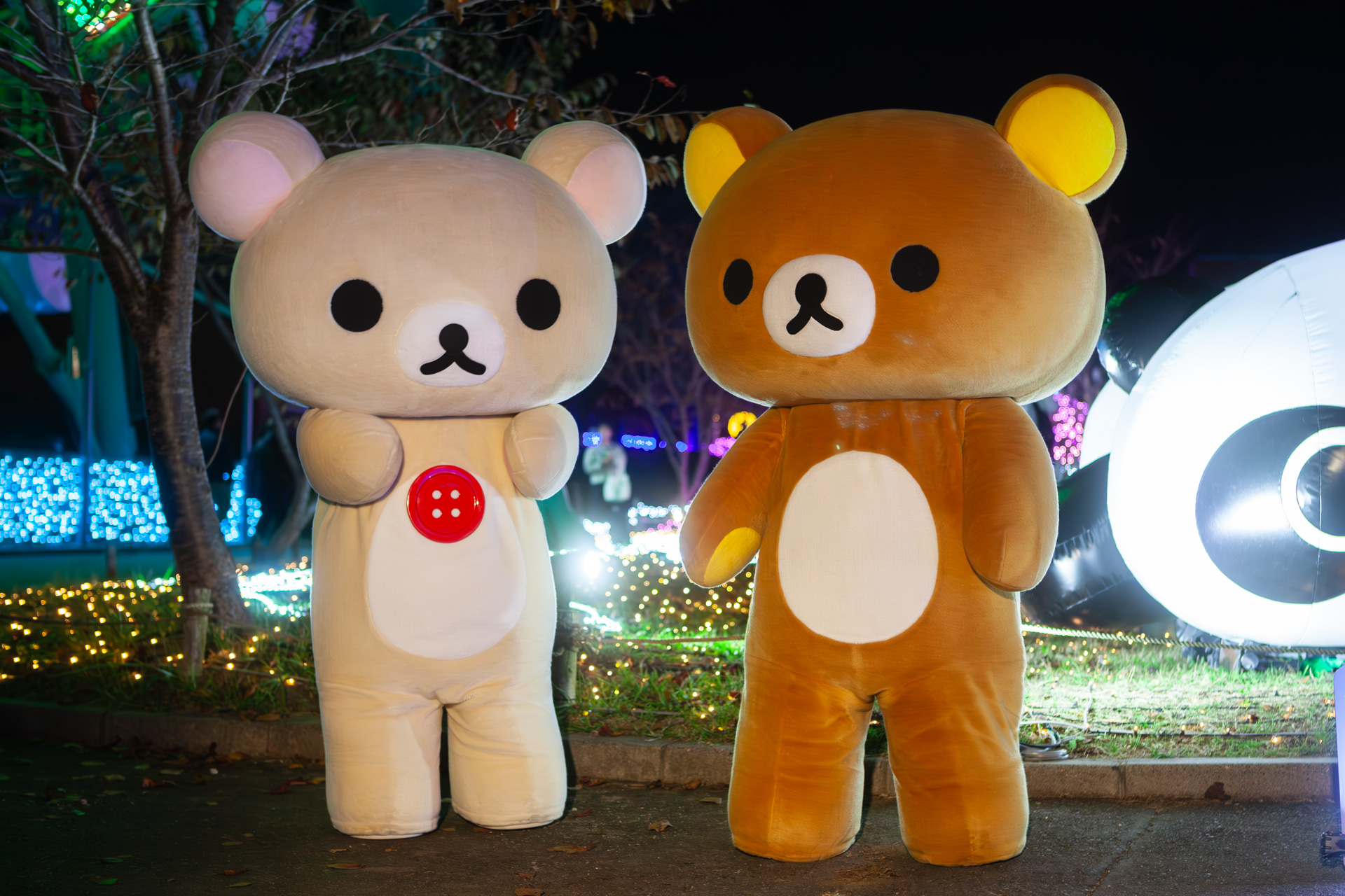 11月14日（木）の内覧会にはリラックマ（右）とコリラックマ（左）が駆けつけた