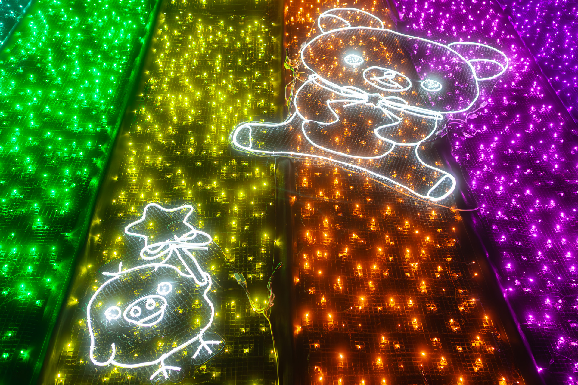 リフトからはサンエックスのキャラクターが見える