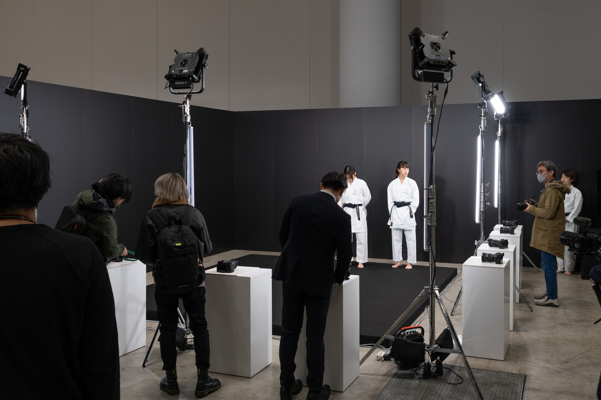 プリ撮影機能の体験コーナー