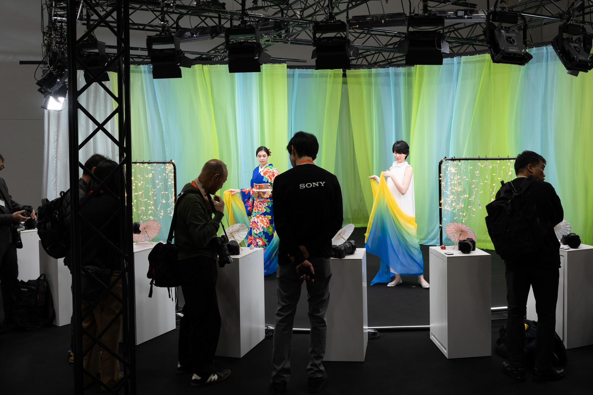 ポートレートの撮影コーナー