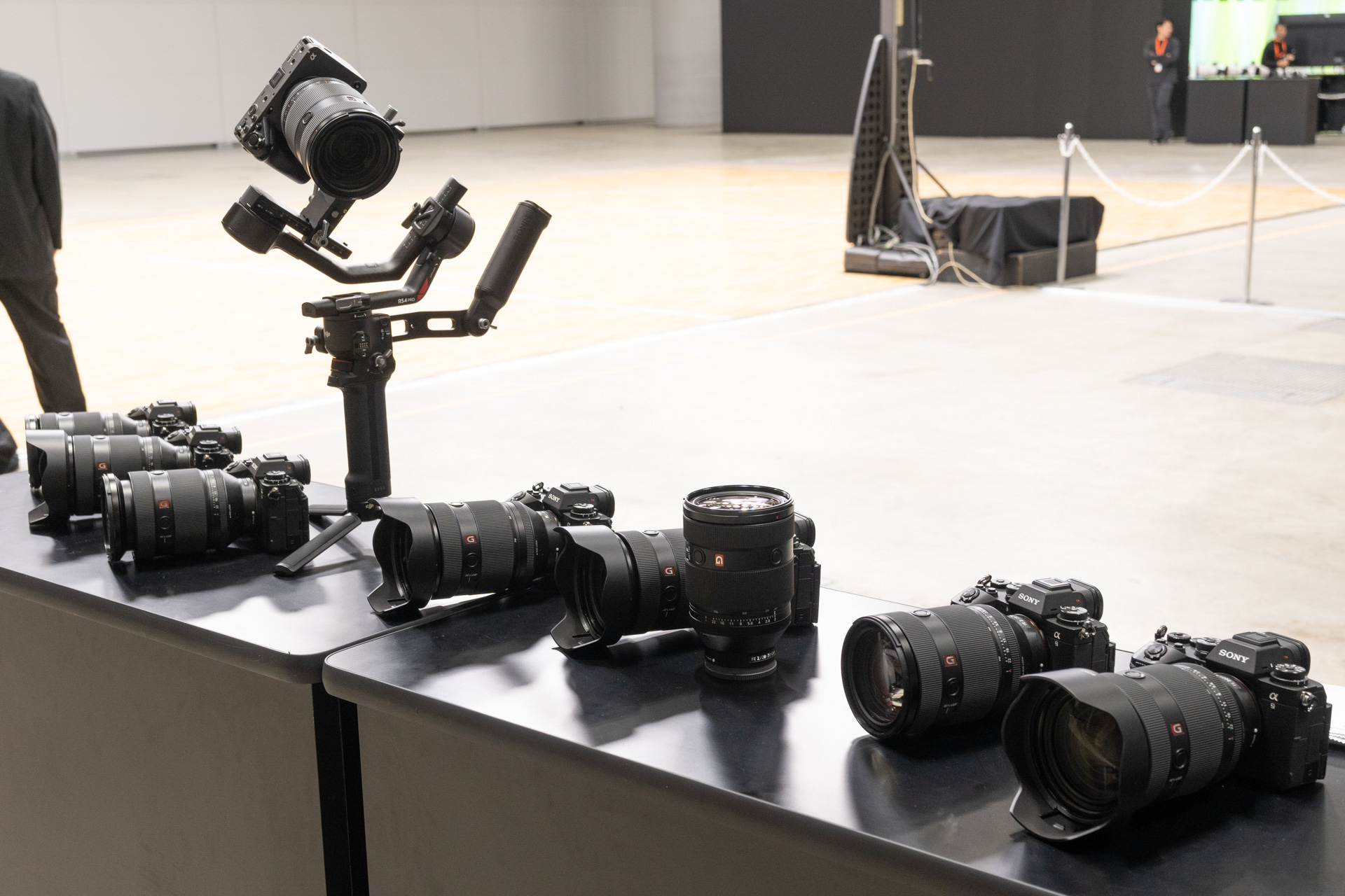 動画でFE 28-70mm F2 GMの撮影を試せるカウンターもあった