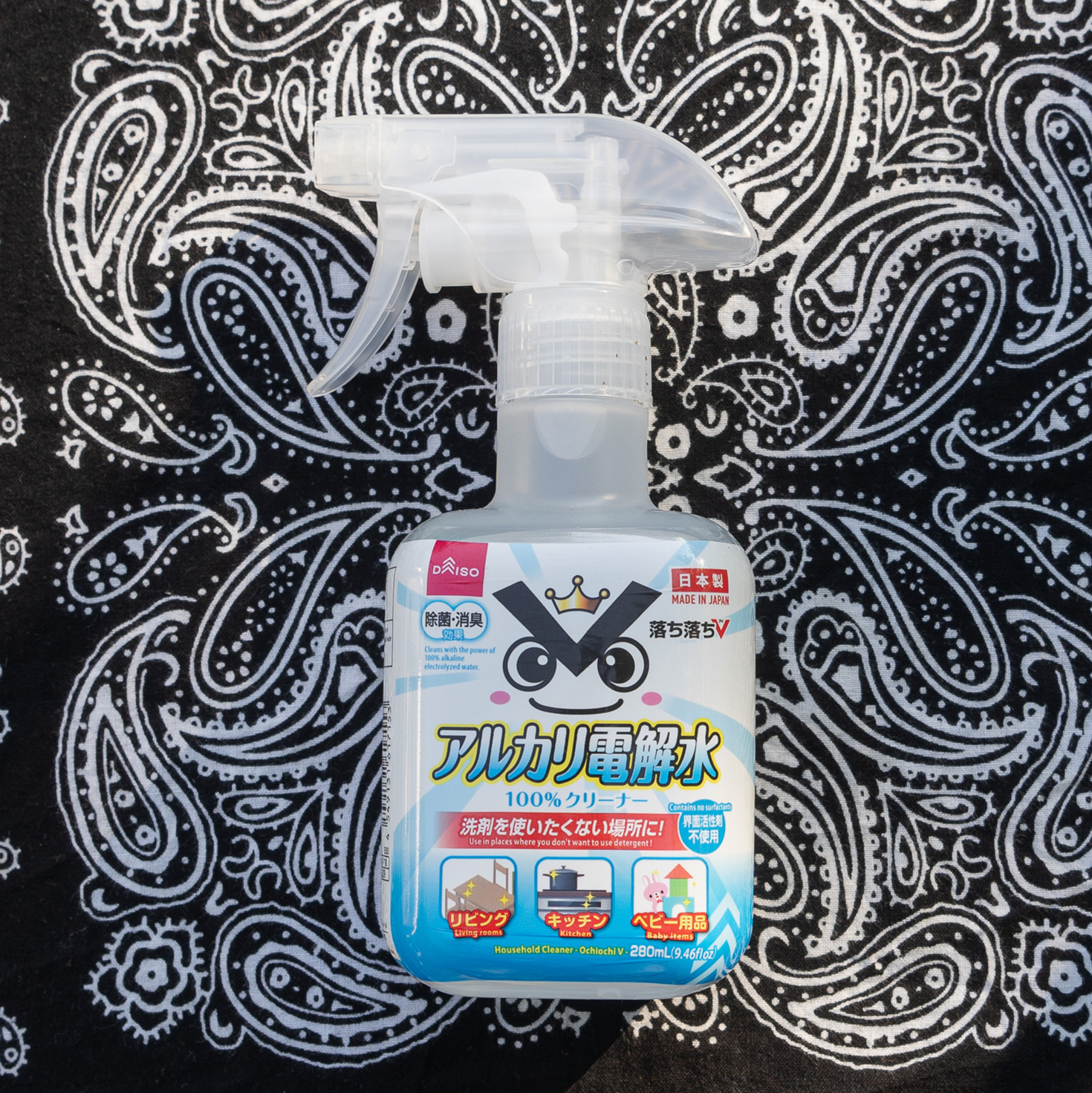 ダイソー アルカリ電解水クリーナー280ml 落ち落ちＶ