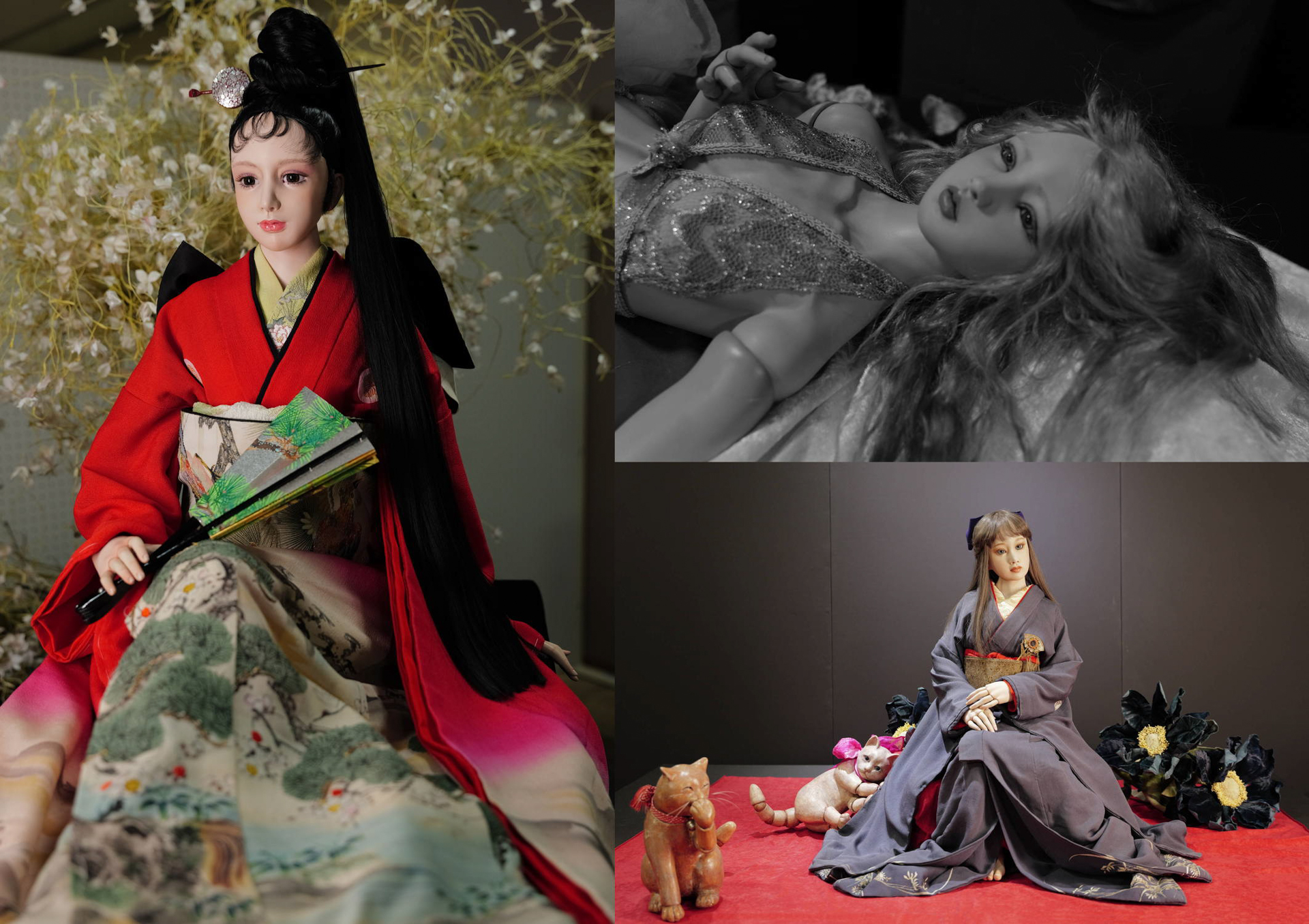 （左）作・由里姉（右上）作・あを（右下）作・明日花