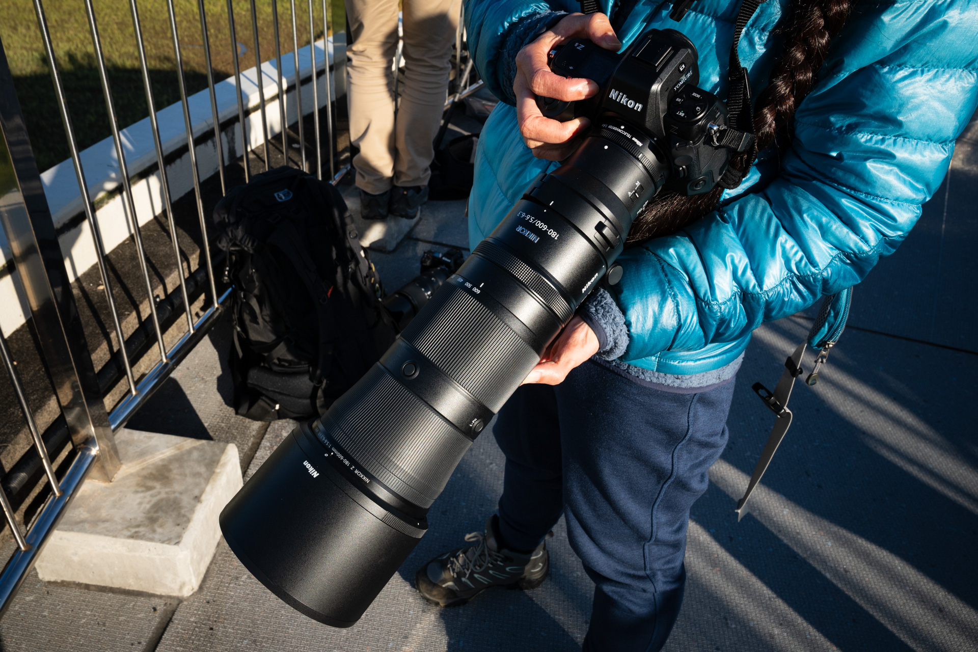 NIKKOR Z 180-600mm f/5.6-6.3 VR。引いて風景と絡めたりとズームレンズも使いやすそう