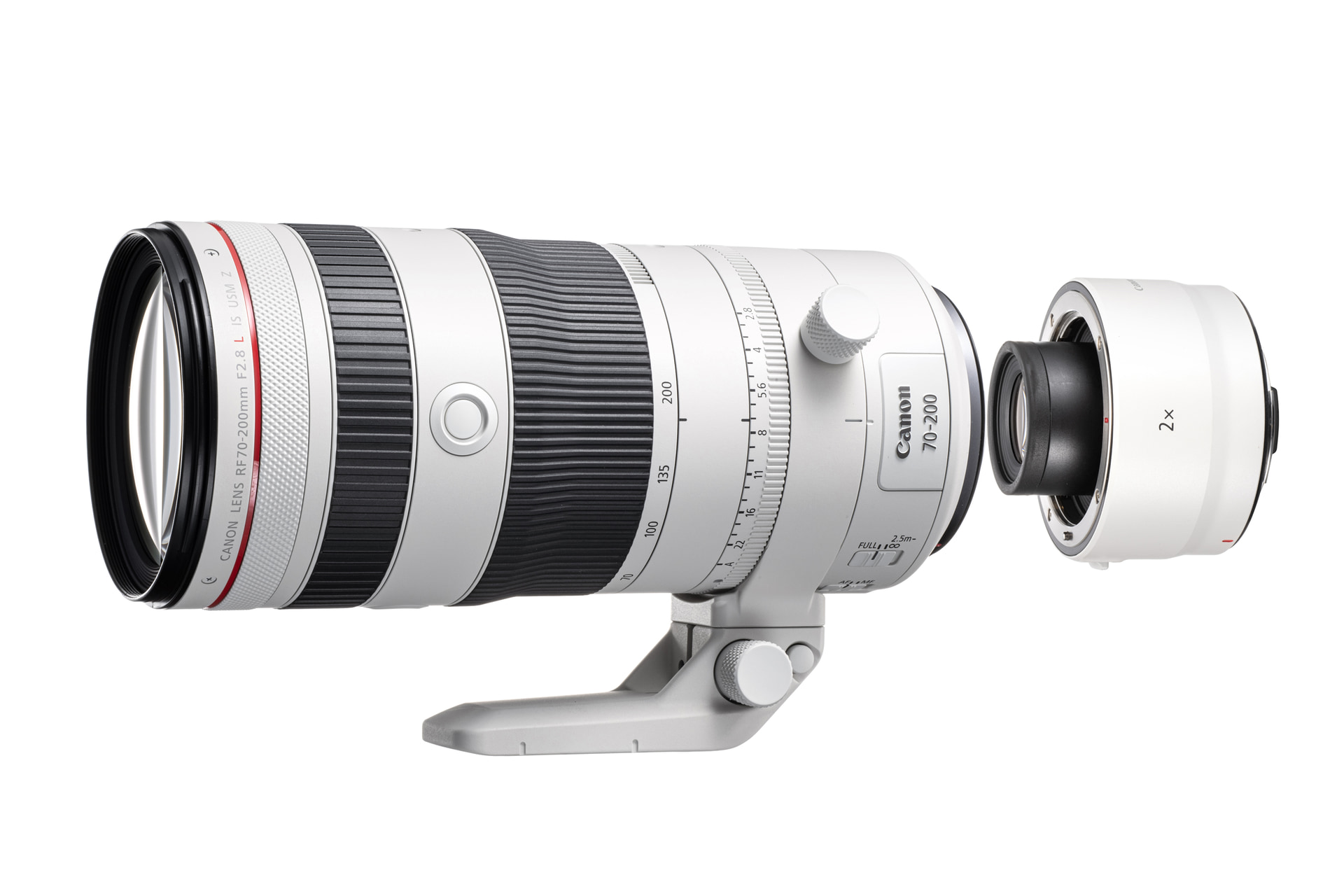 RF70-200mm F2.8 L IS USM ZはEXTENDER RF1.4x、EXTENDER RF2xに対応している