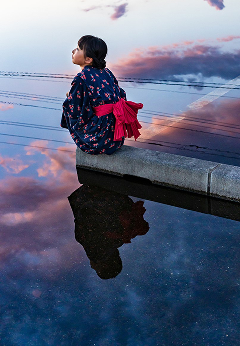 グランプリ『夏祭りの空模様』自由部門（単写真）井口絵理香氏（大分）