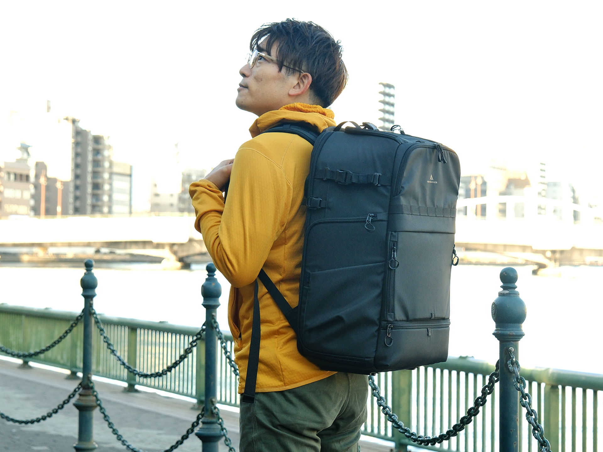 26リットルモデルを背負った状態