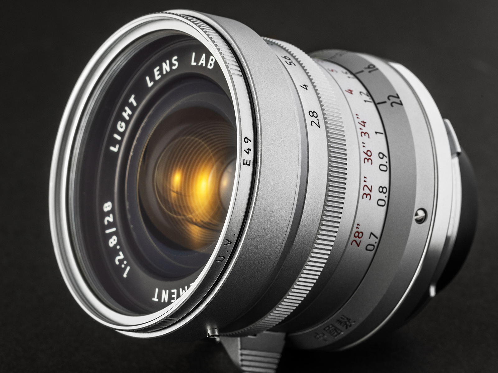 E49 UVフィルター レンズプロテクター 保護フィルター シルバー 装着例