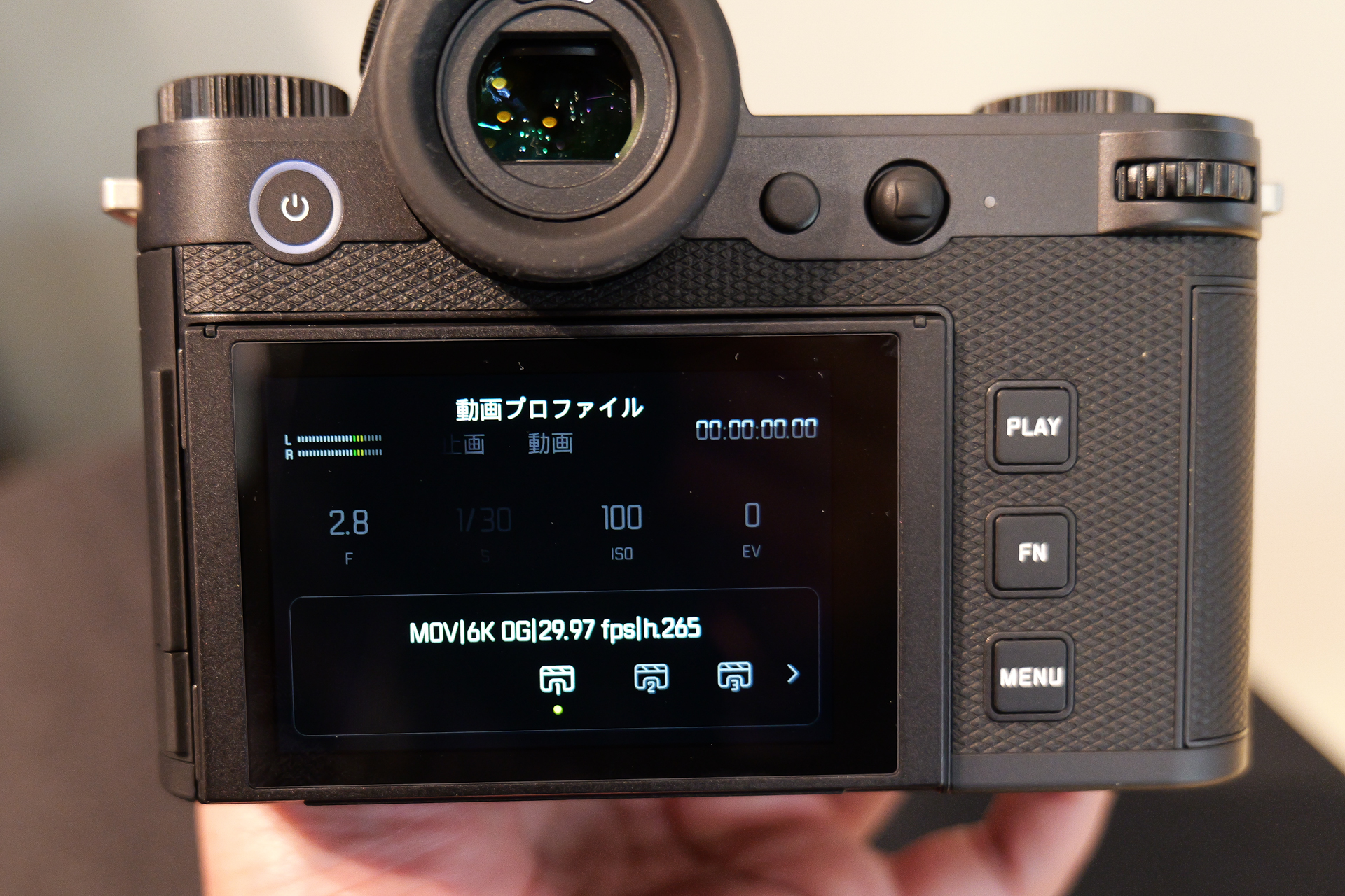 6Kのオープンゲート撮影を選択できる