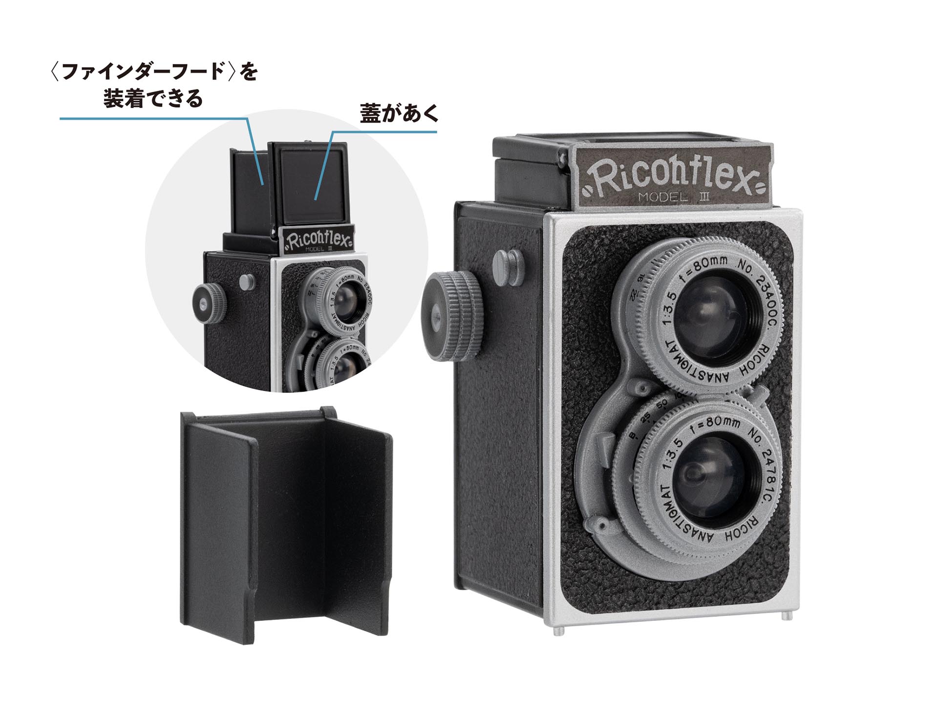 リコーカメラミニチュアコレクション（リコーフレックスIII型）